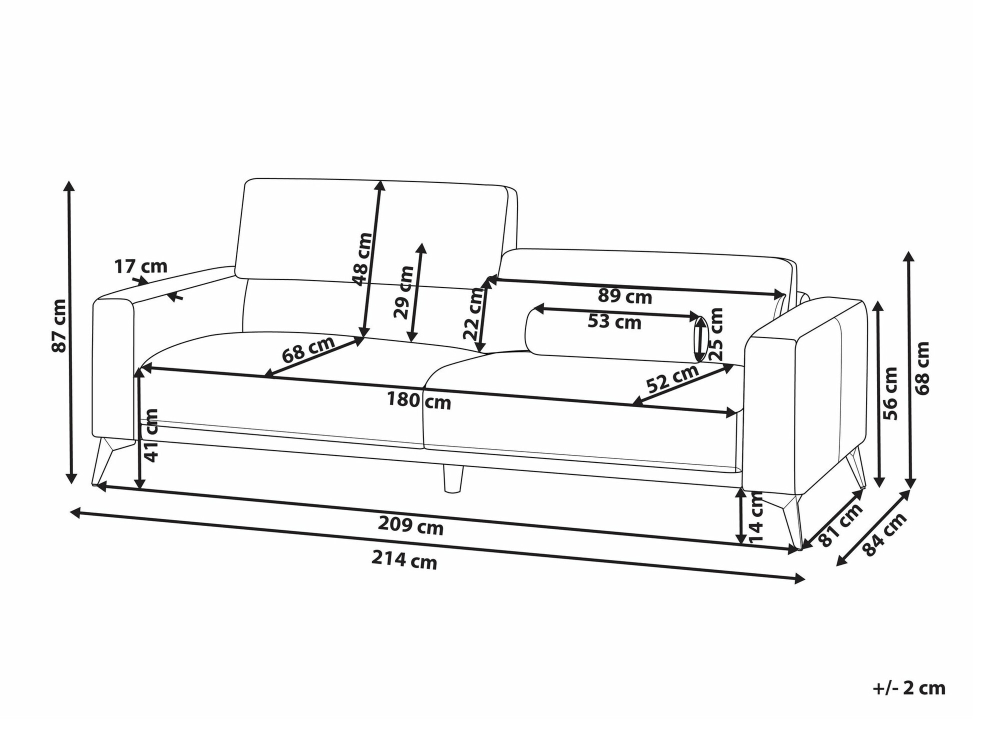 Dīvāns Berwyn 2354 (Bordo)