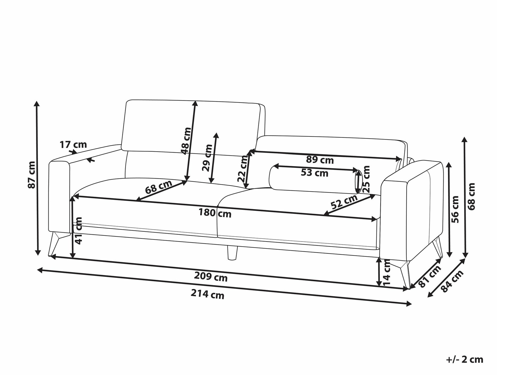 Dīvāns Berwyn 2354 (Brūns)
