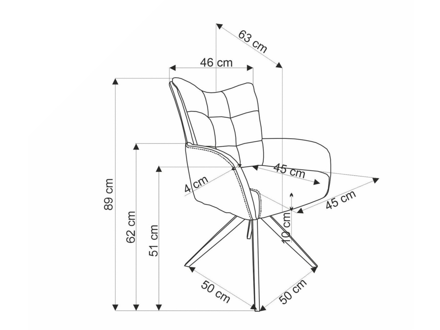 Krēsls Houston 1833 (Bēšs)