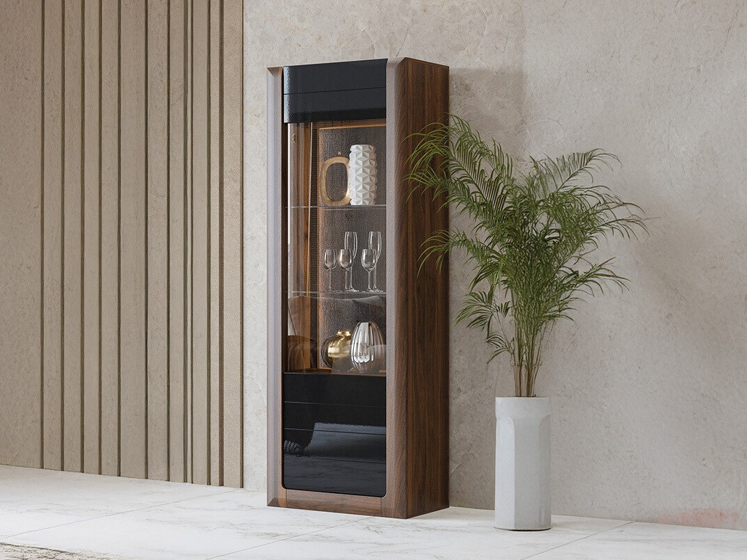 Plaukts Sovera 101 (Rieksts + Glancēts melns)