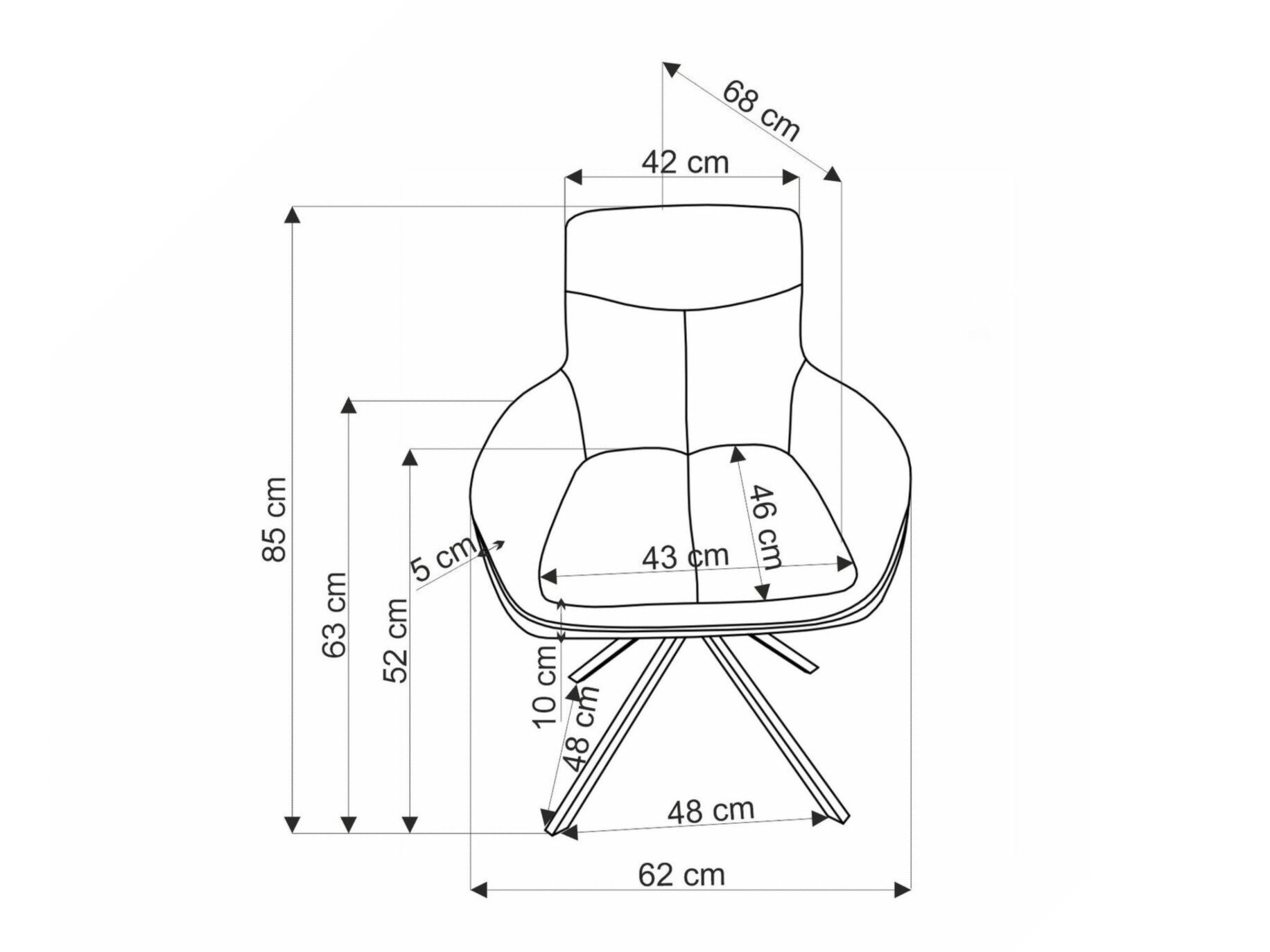 Стул Houston 1872 (Бежевый)