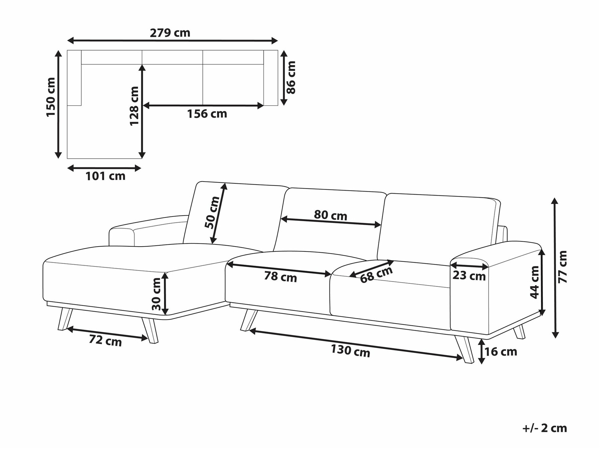 Stūra dīvāns Berwyn 2363 (Bēšs)