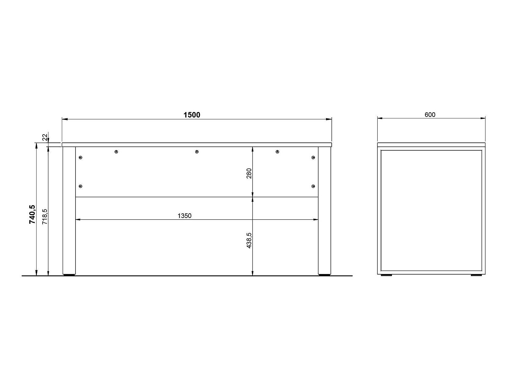 Комплект для домашнего офиса Evarsoa 106 (Кашемир + Navarra дуб)