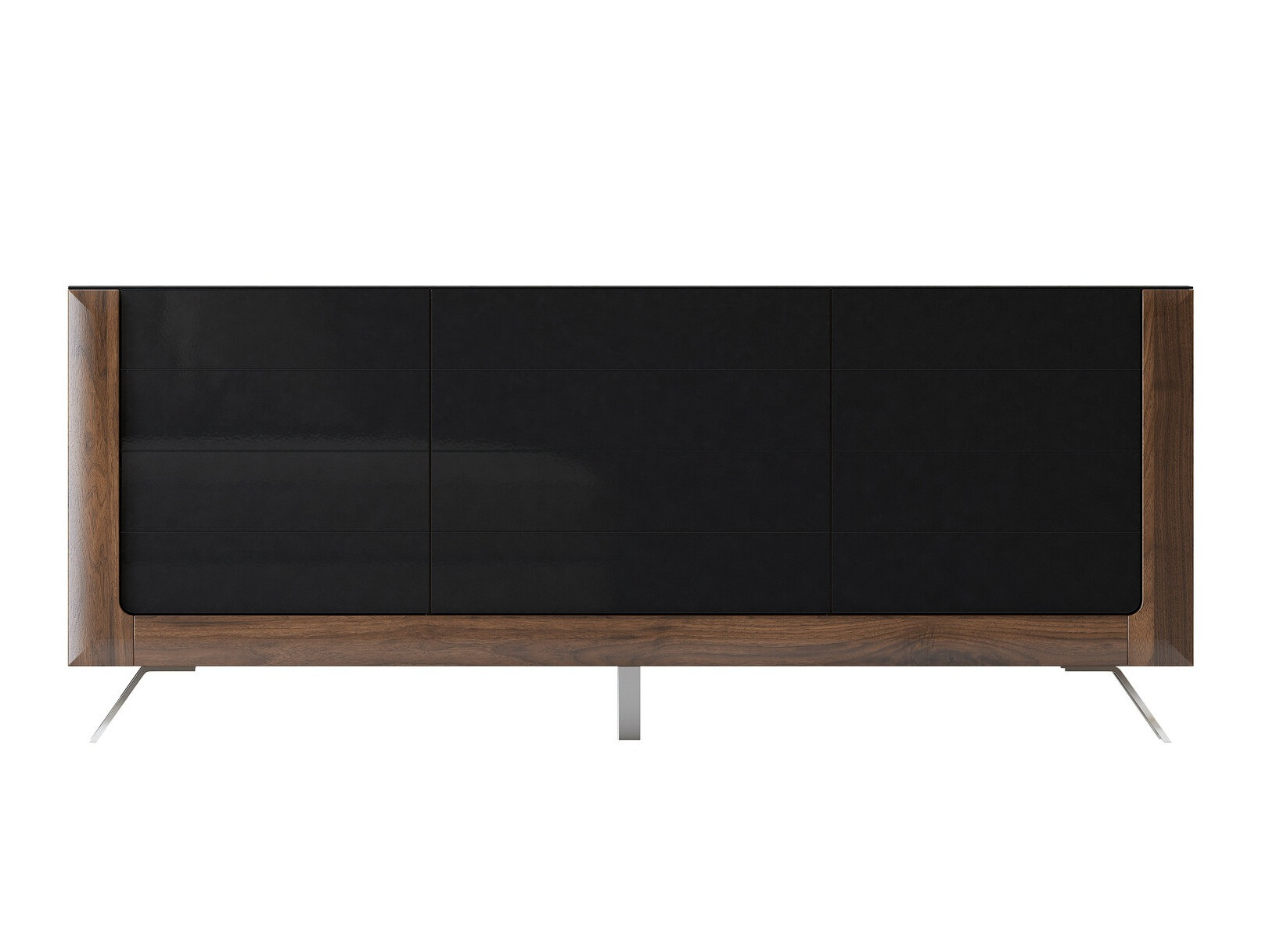 Шкафчик Sovera 103 (Орех + Глянцевый черный)