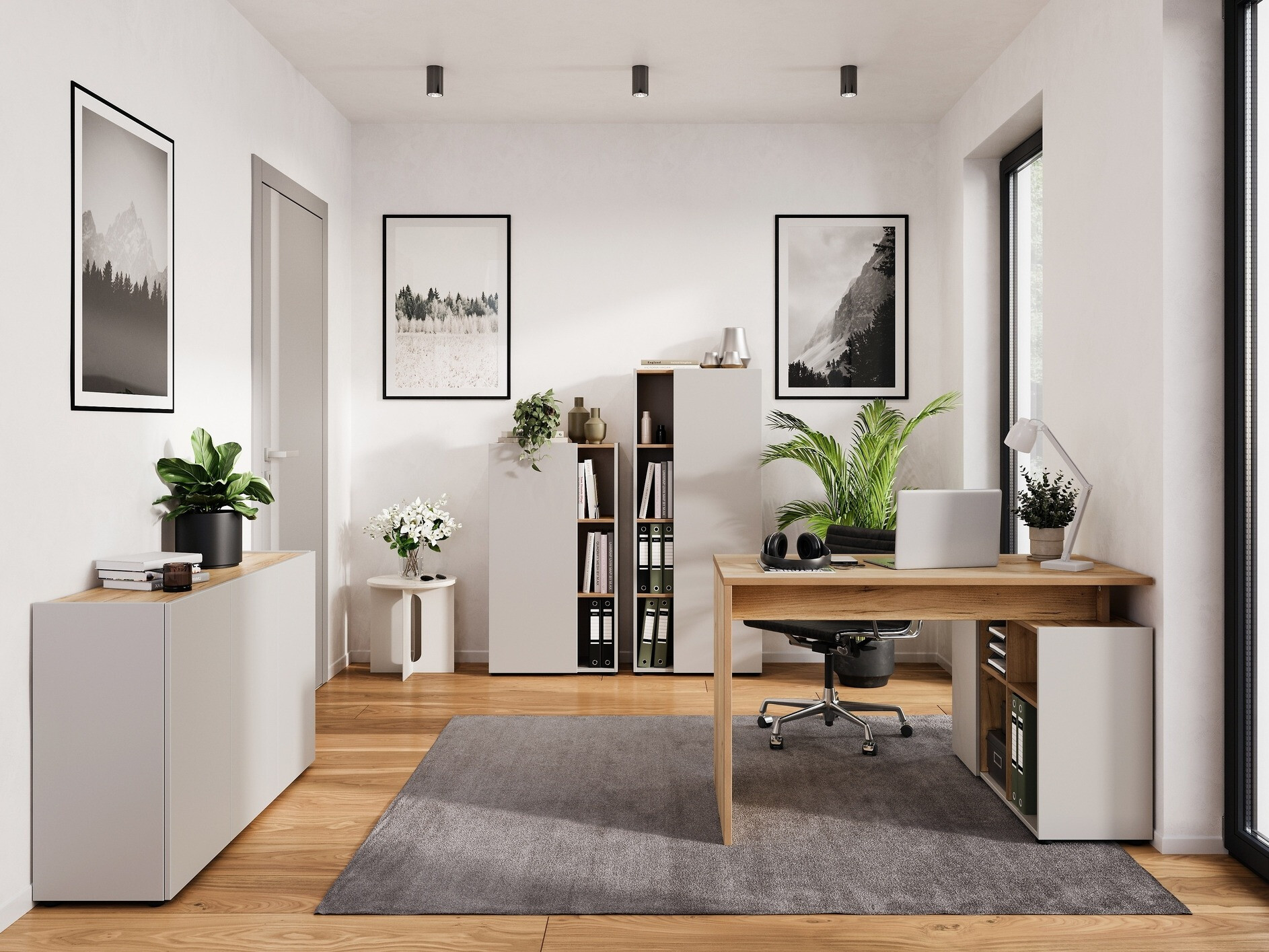 Skapis Evarsoa 102 (Kašmirs + Navarra ozols)