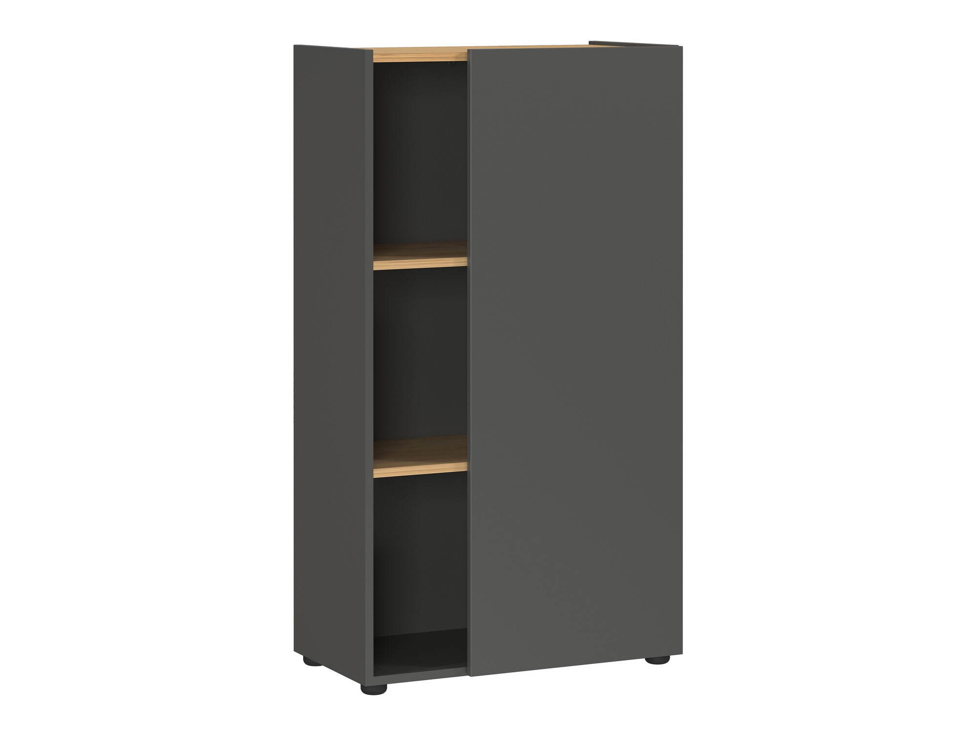 Skapis Evarsoa 103 (Grafīts + Navarra ozols)