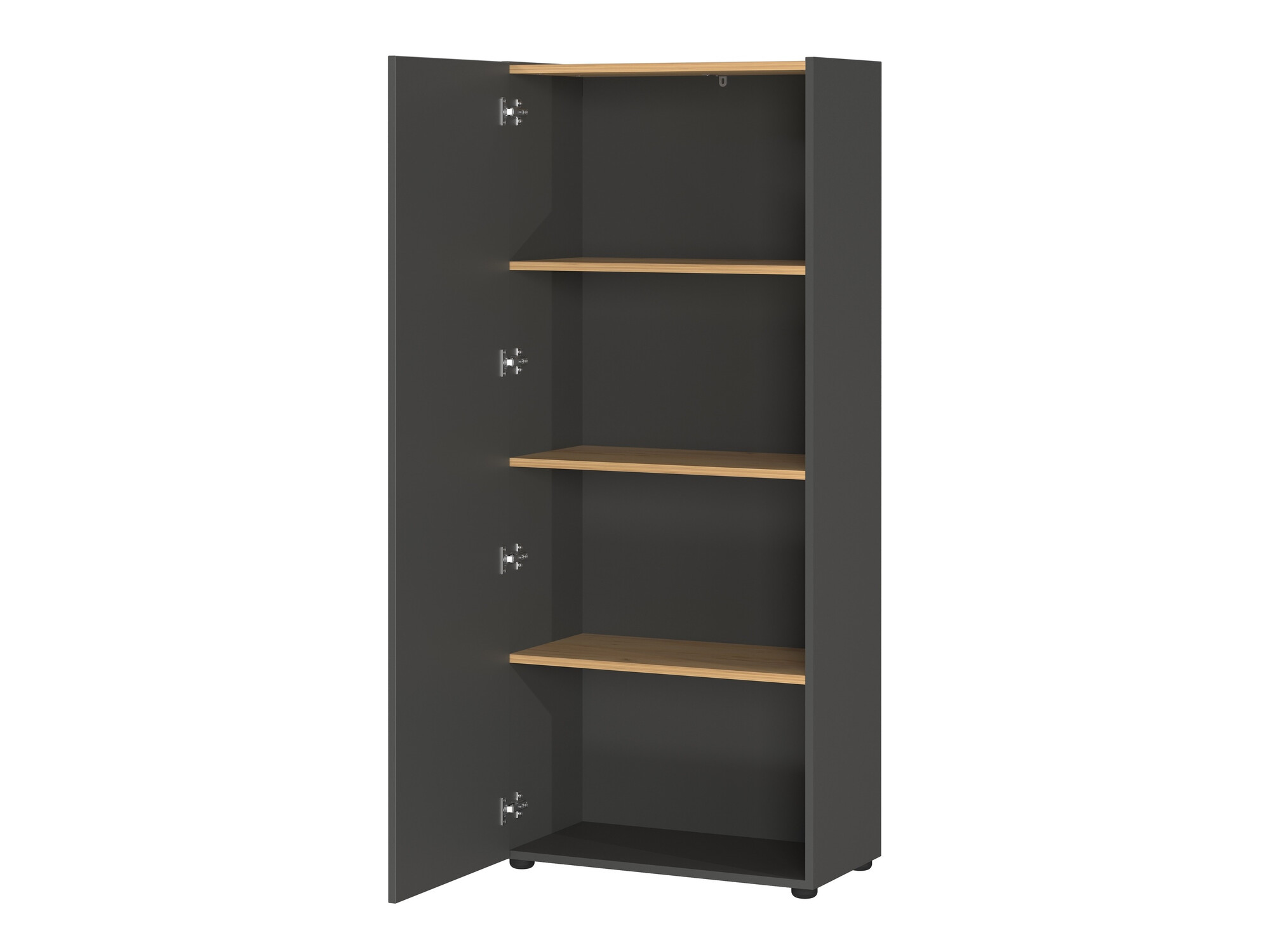 Стеллаж Evarsoa 104 (Графит + Navarra дуб)