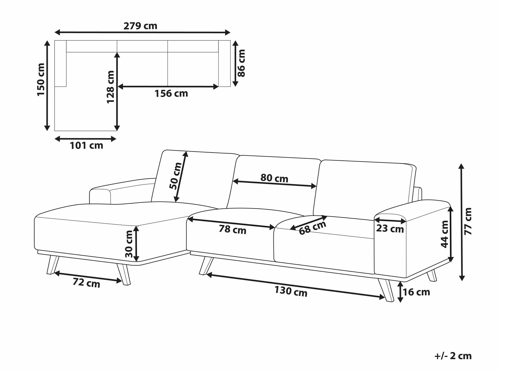 Stūra dīvāns Berwyn 2363 (Zaļš)