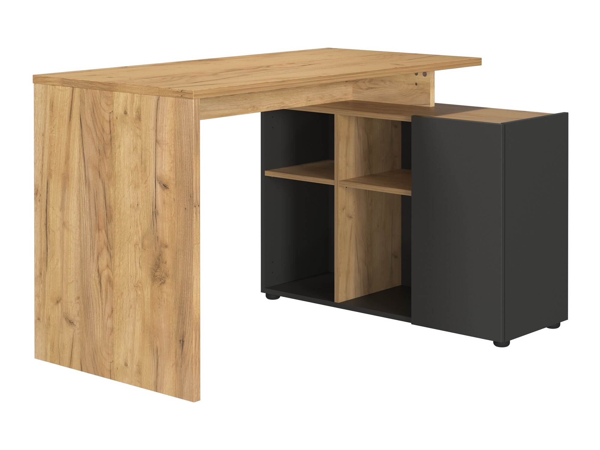 Stūra rakstāmgalds Evarsoa 101 (Grafīts + Navarra ozols)