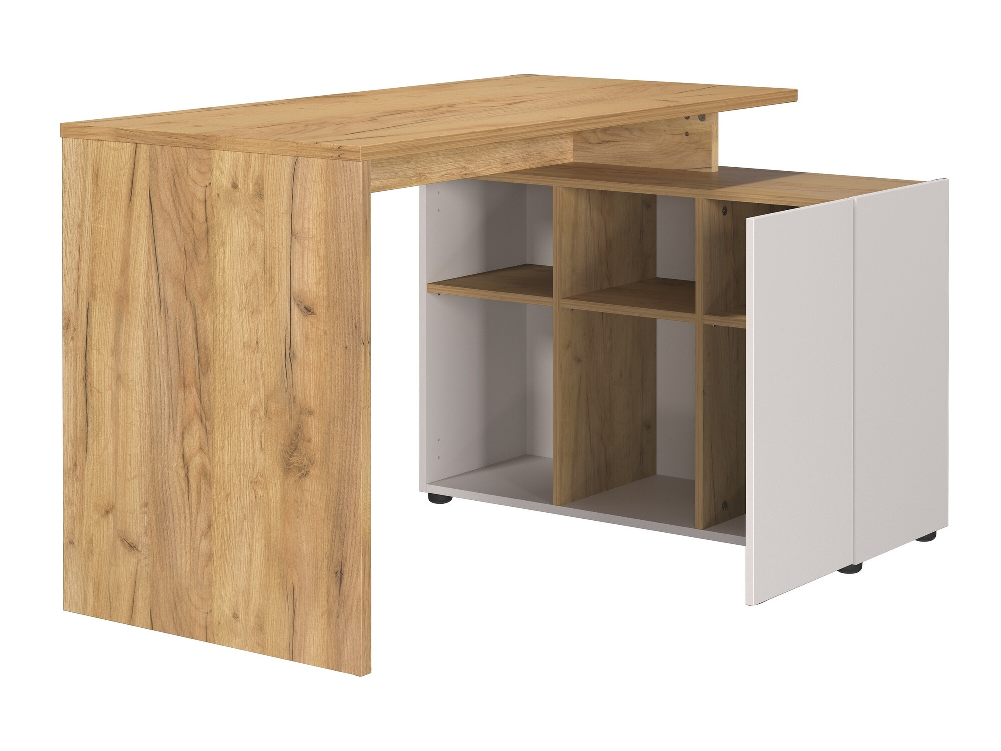 Stūra rakstāmgalds Evarsoa 101 (Kašmirs + Navarra ozols)