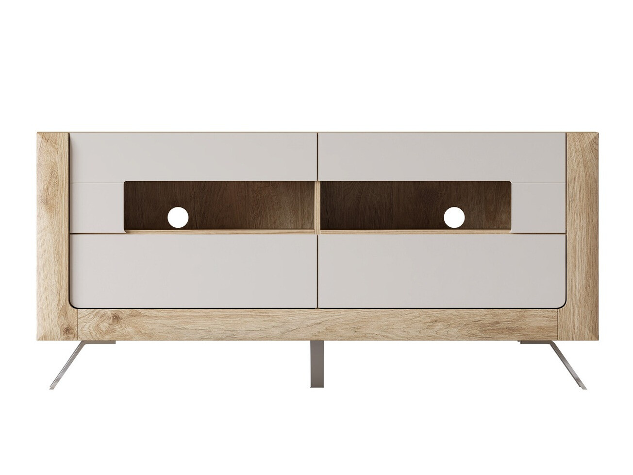 TV galds Sovera 105 (Zeltains ozols + Gaiši pelēks)