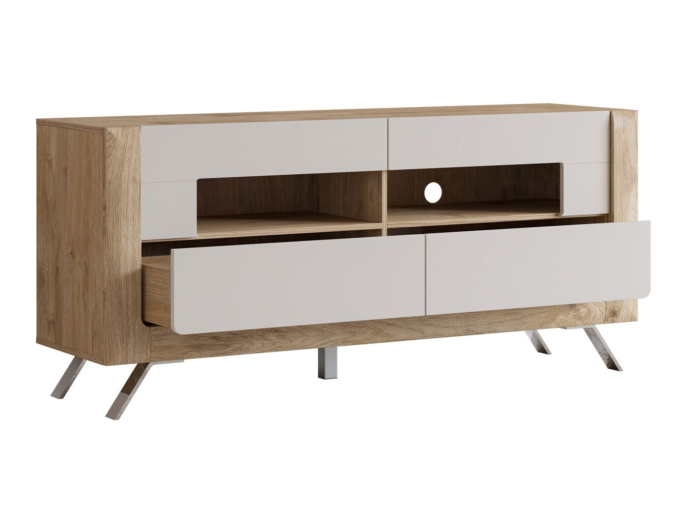 TV galds Sovera 105 (Zeltains ozols + Kašmirs)