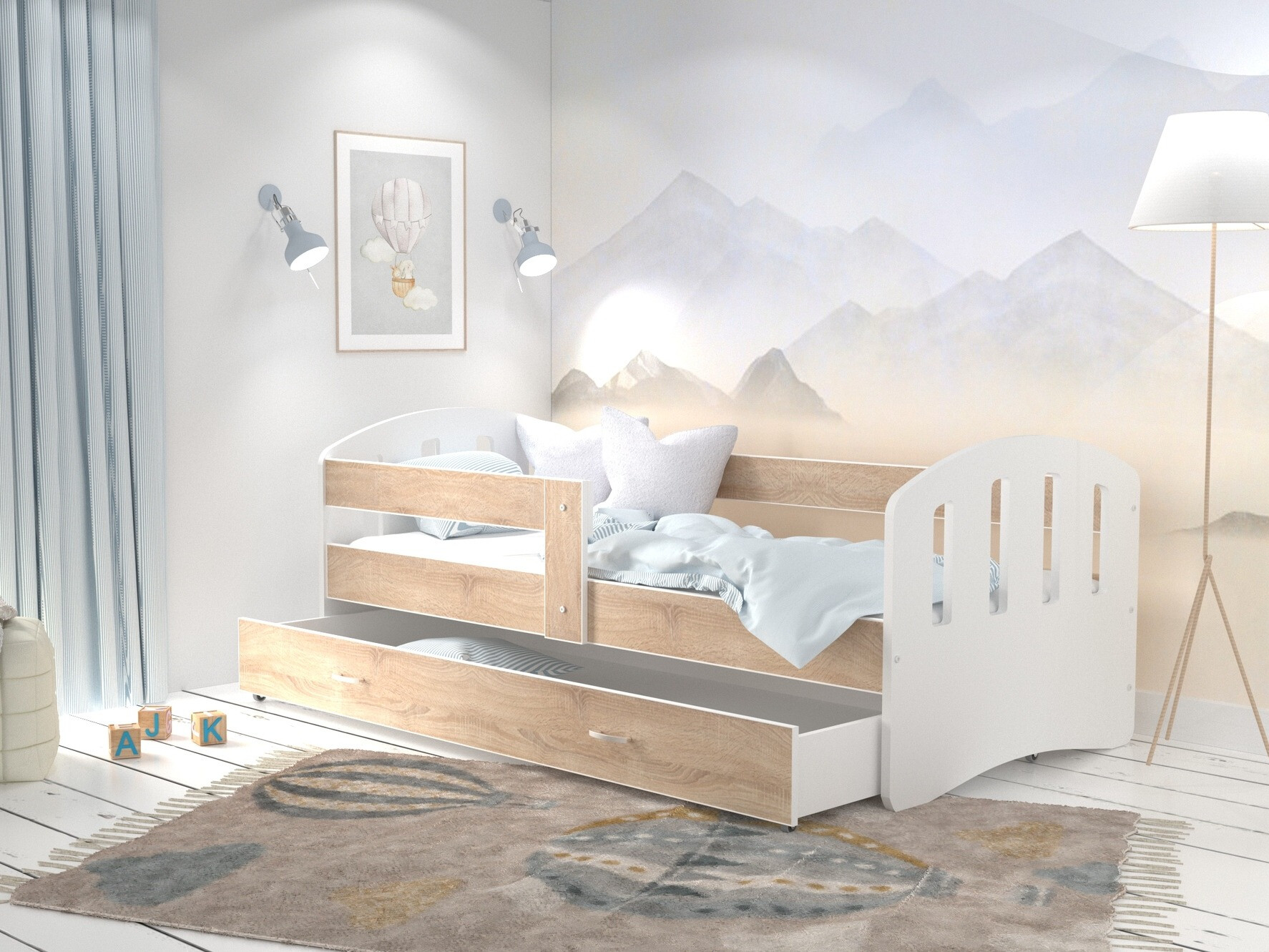 Кровать Aurora 134 (Сонома Дуб)