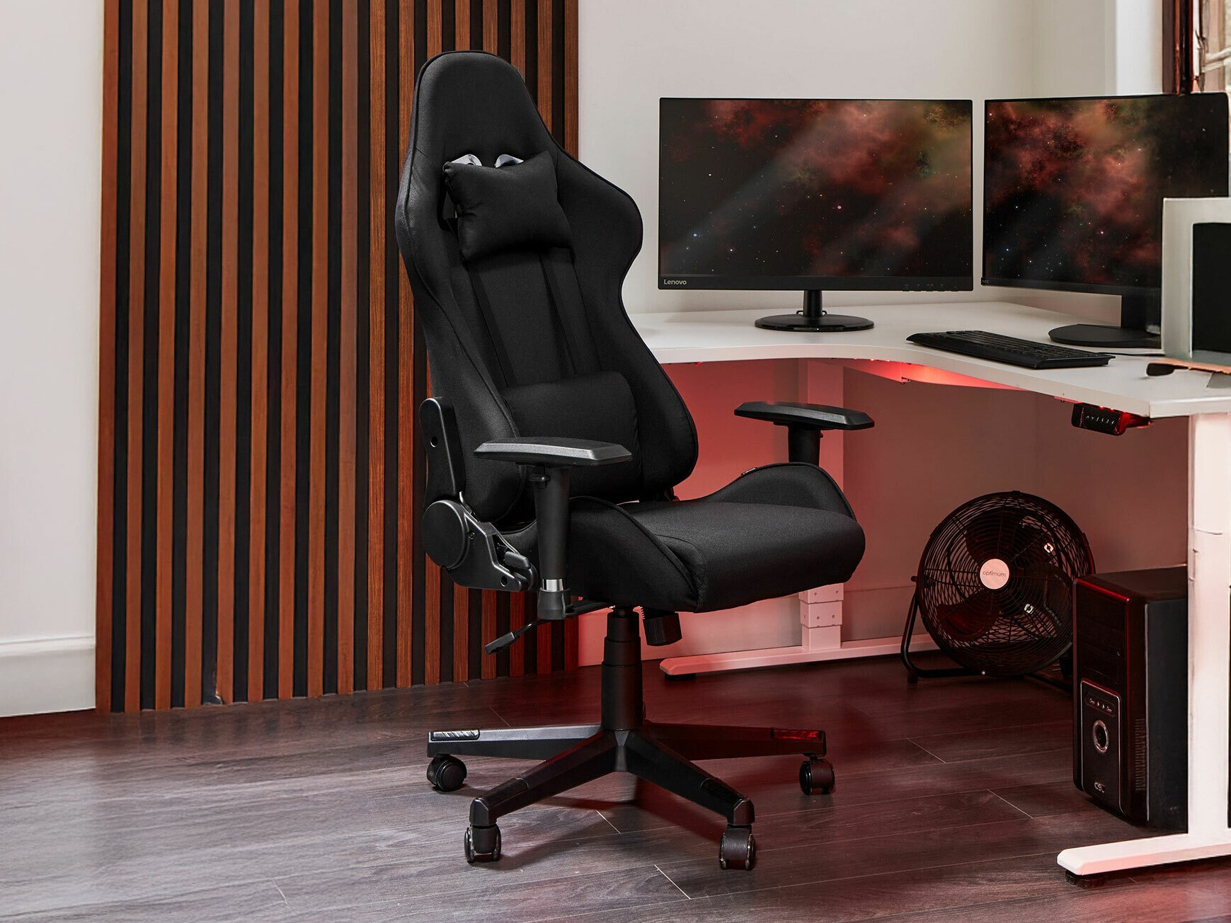 Spēļu krēsls Berwyn 936 (Melns)