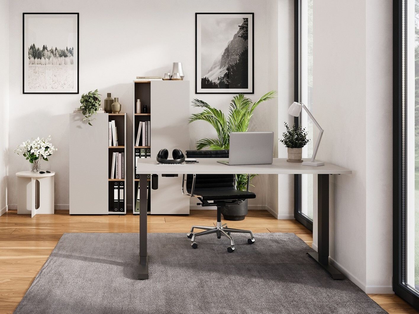 Комплект для домашнего офиса Evarsoa 107 (Кашемир + Navarra дуб)