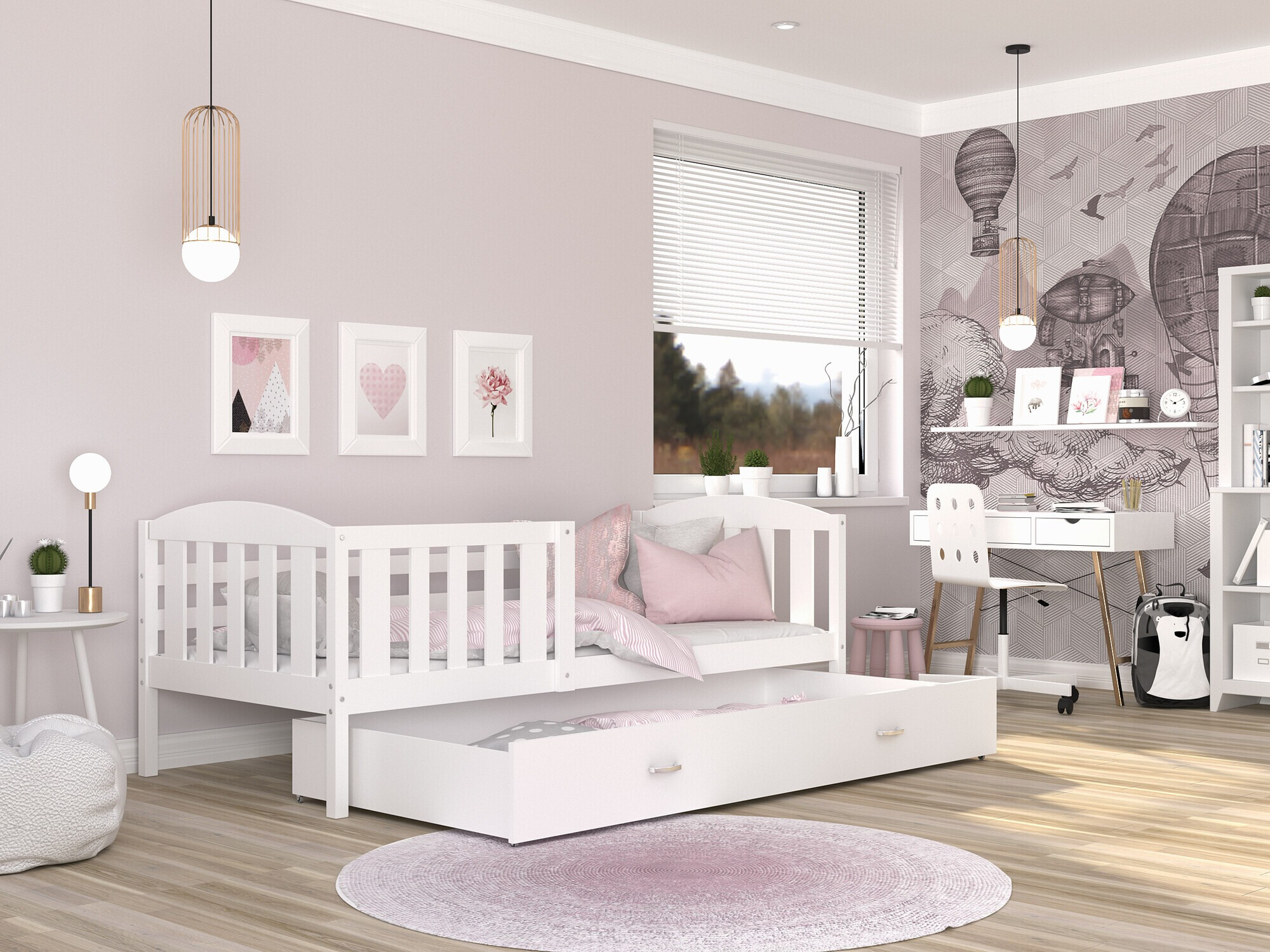 Кровать Aurora 126 (Белый)