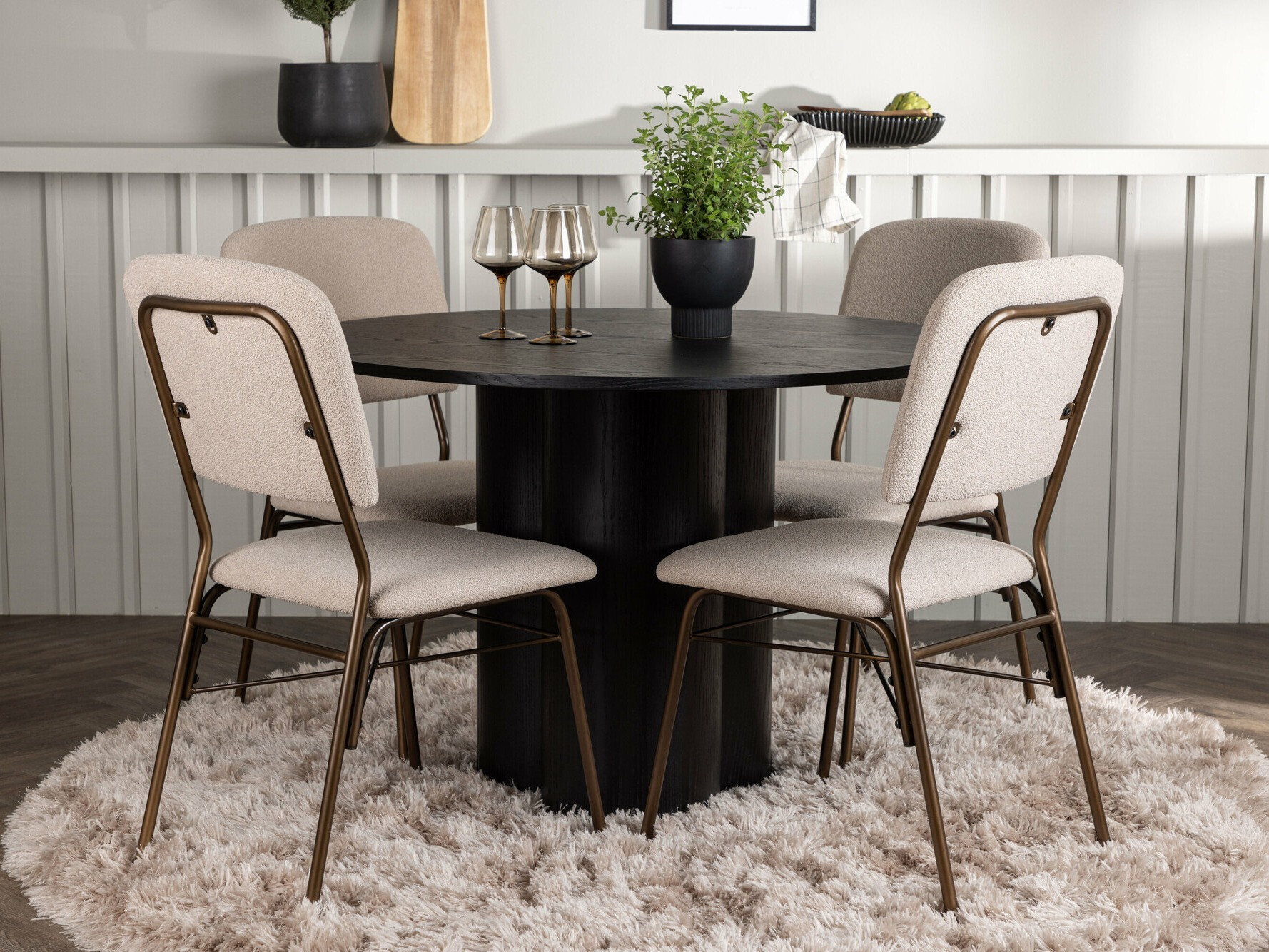 Обеденный гарнитур Dallas 4606 (Чёрный)