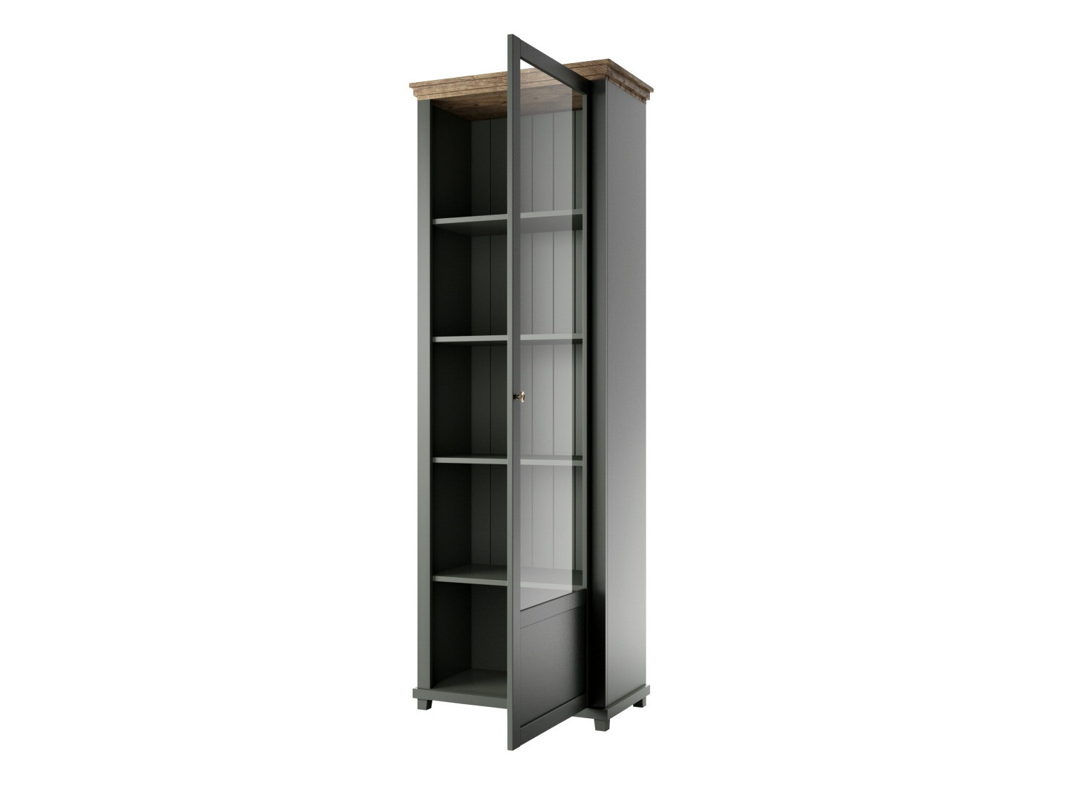 Стеллаж Tolnue 101 (Темно-зеленый + Дуб лефкас)