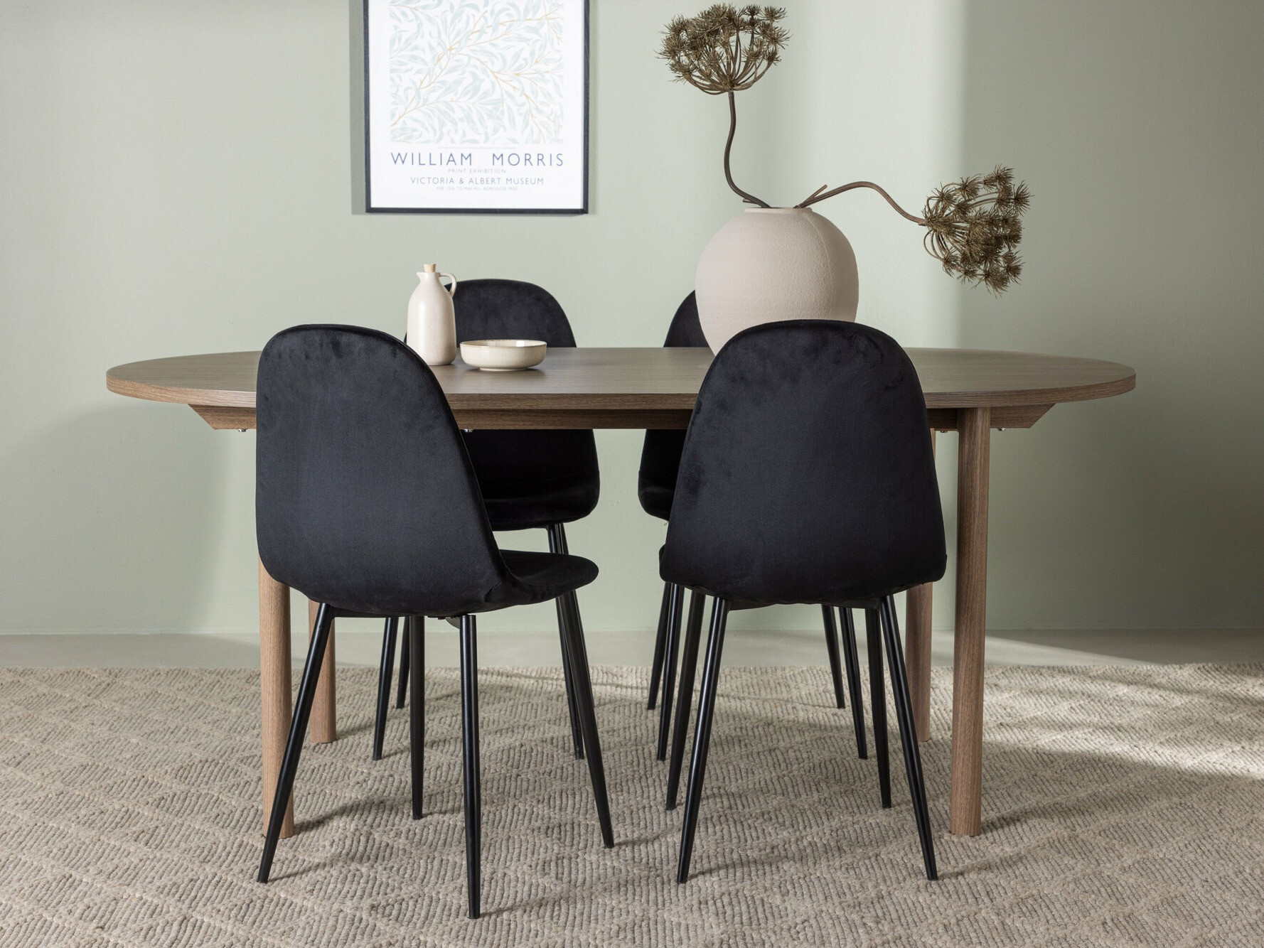 Ēdamistabas komplekts Dallas 4612 (Brūns)