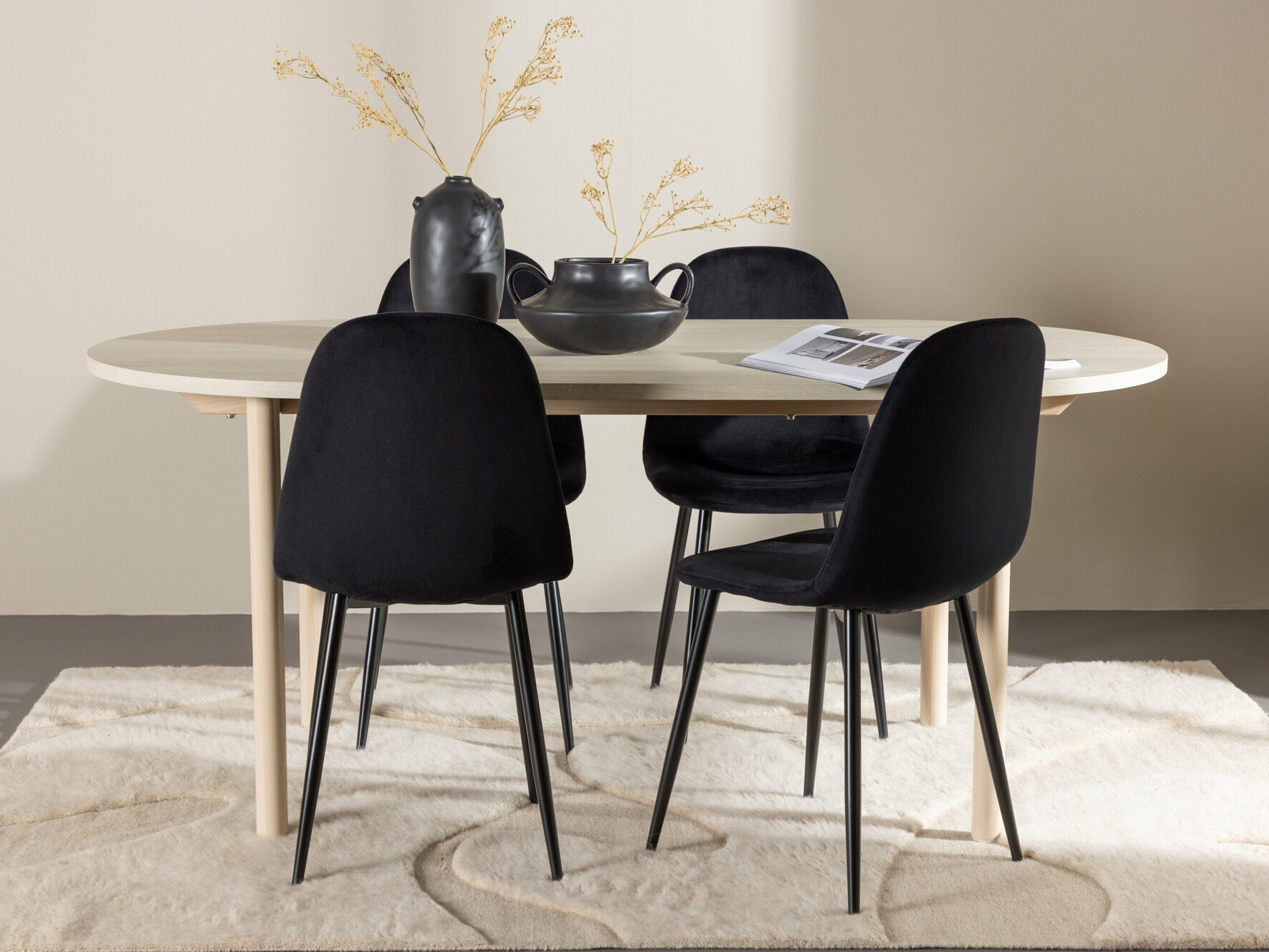 Ēdamistabas komplekts Dallas 4612 (Gaiši brūns)