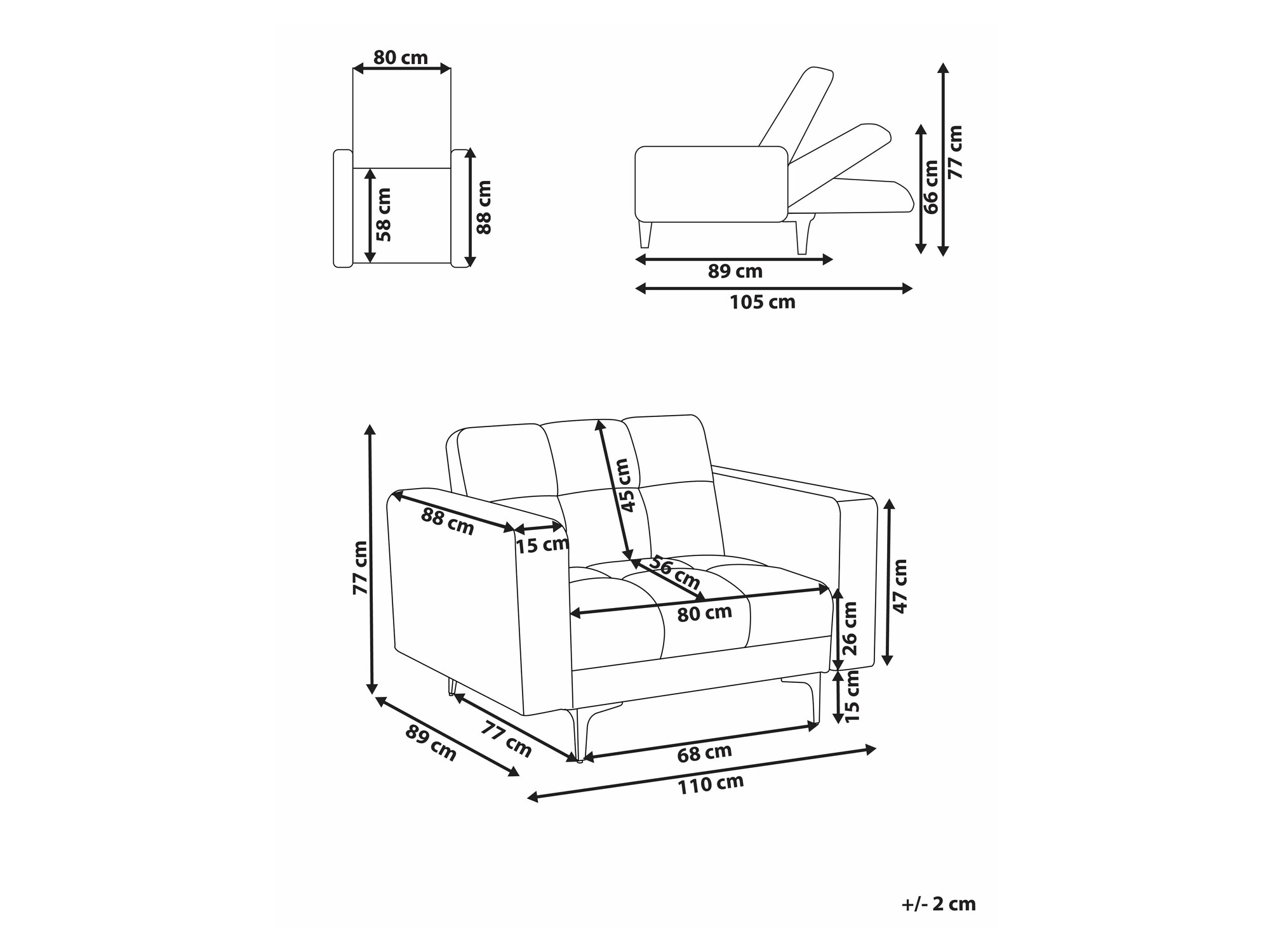 Krēsls Mormiru 101 (Bēšs)