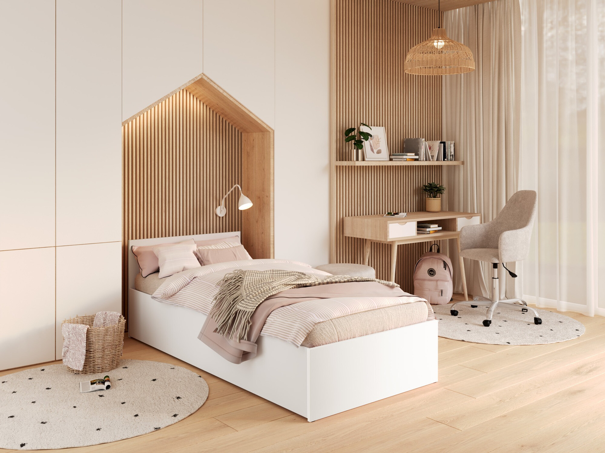 Кровать Aurora 157 (Белый)