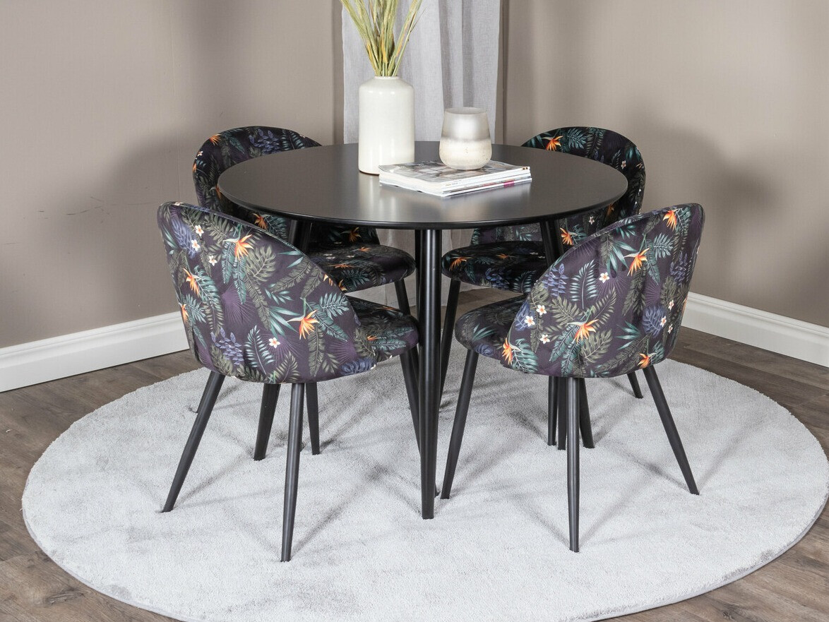 Обеденный гарнитур Dallas 4611 (Чёрный)