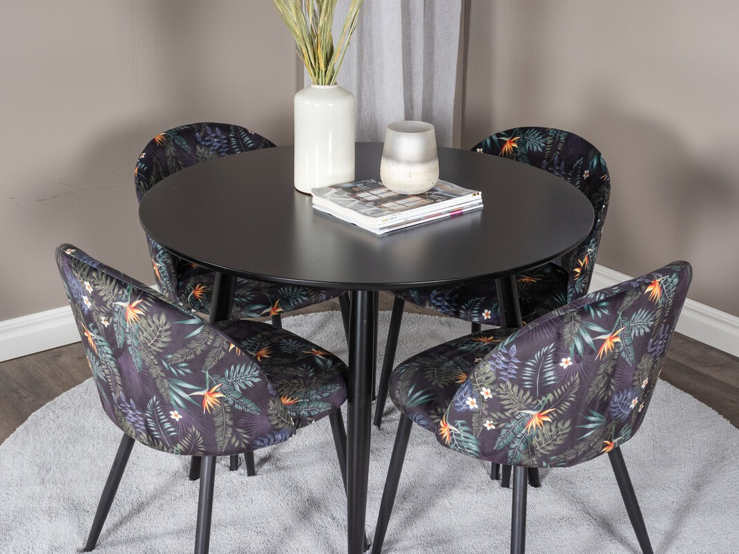 Обеденный гарнитур Dallas 4611 (Чёрный)