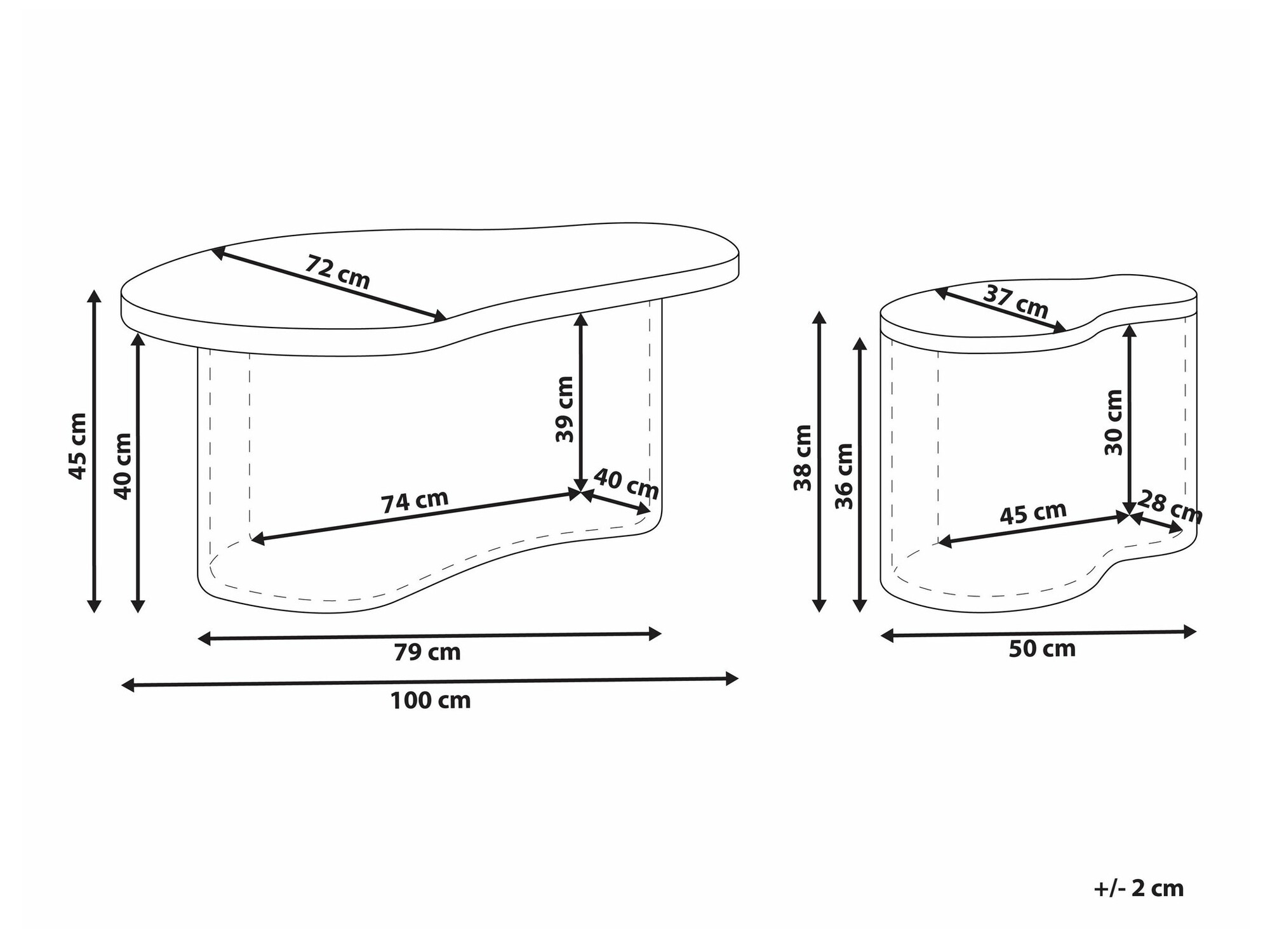 Žurnālu galdiņu komplekts Berwyn 2373