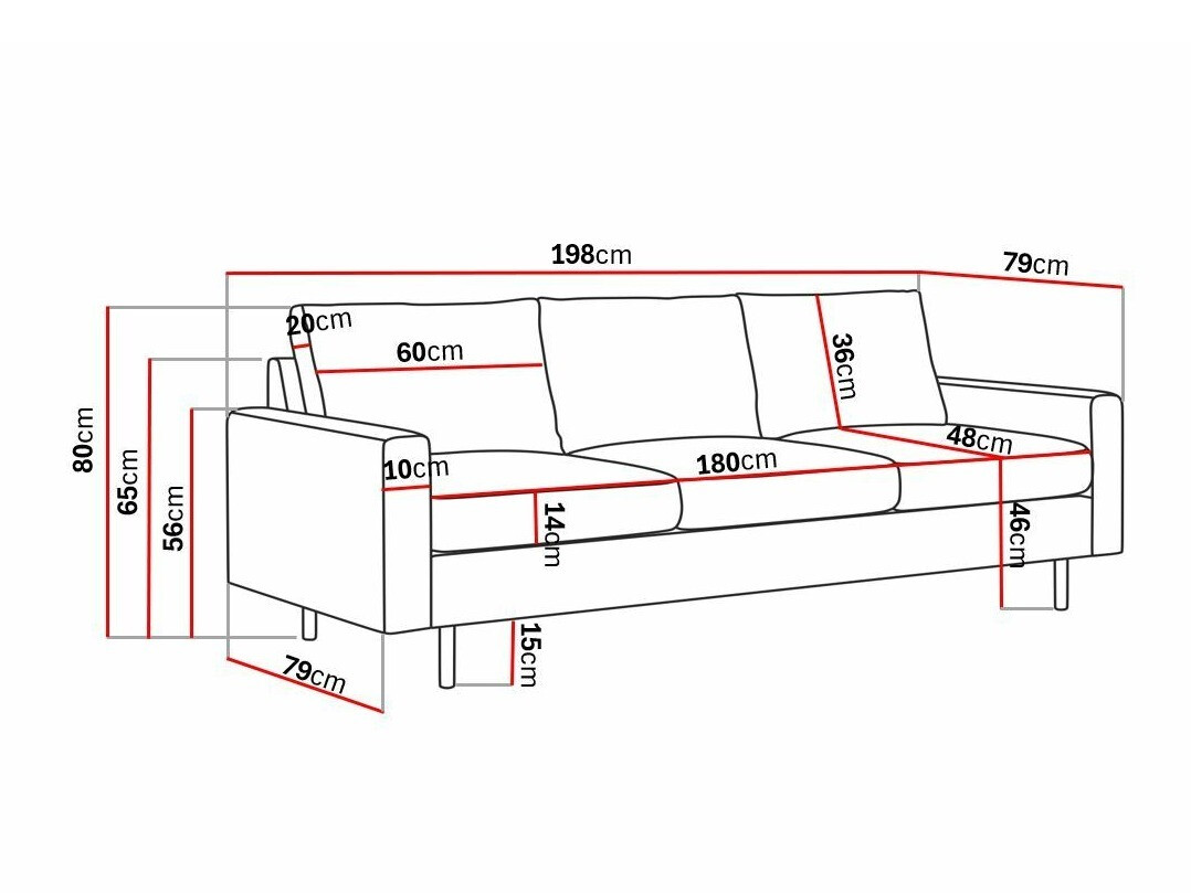 Dīvāns Tenfloa 101 (Lincoln 03)
