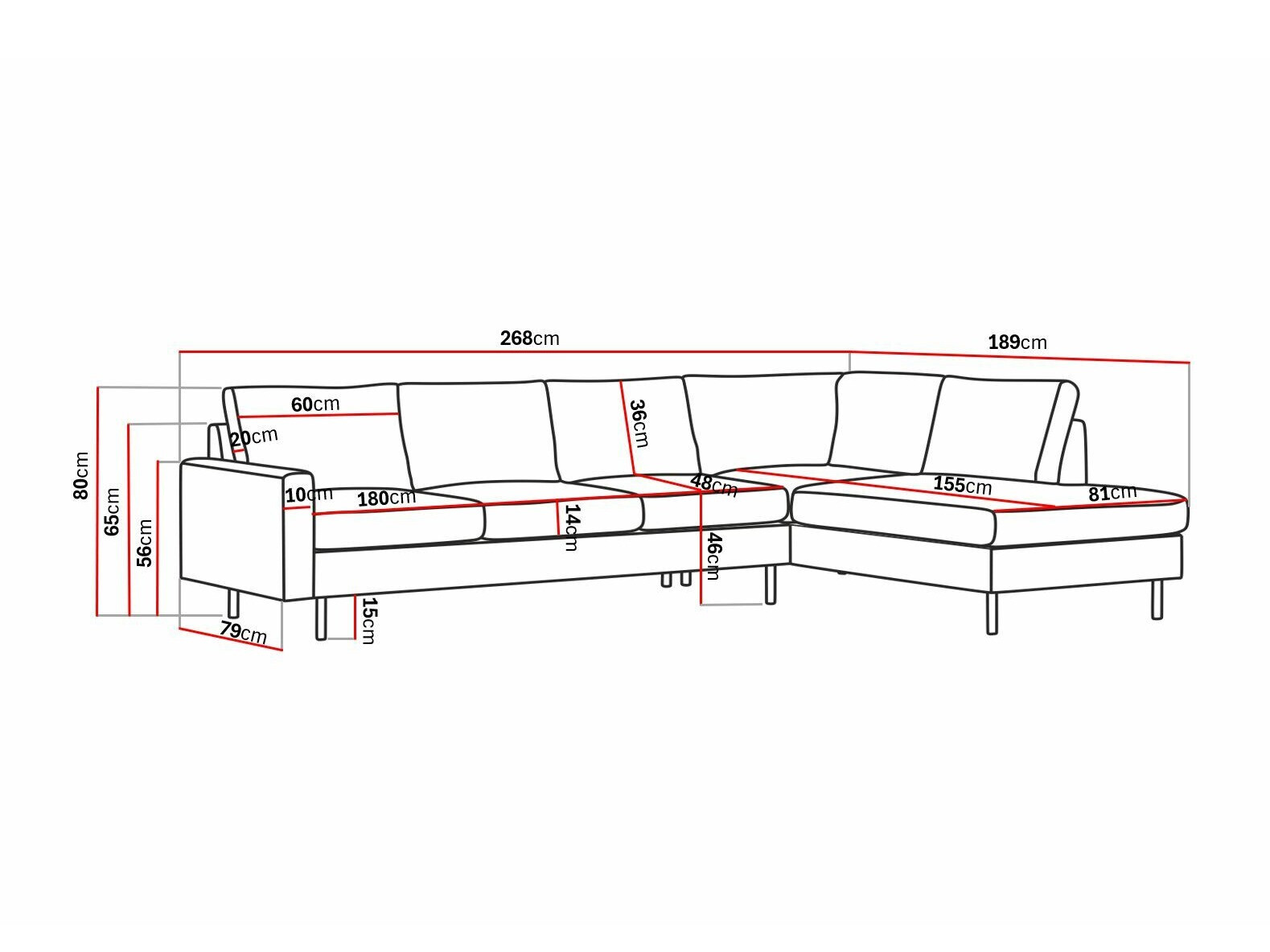 Stūra dīvāns Tenfloa 100 (Malmo 90)
