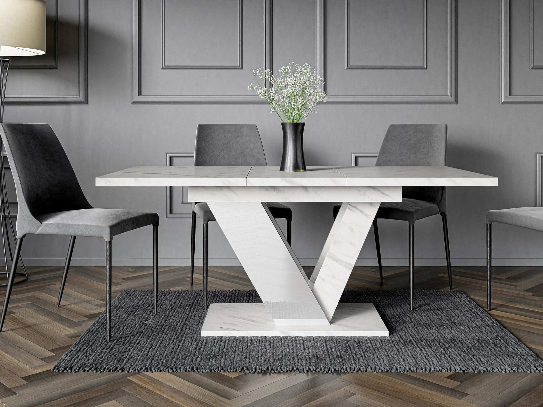 Galds Goodyear 131 (Balts marmors)