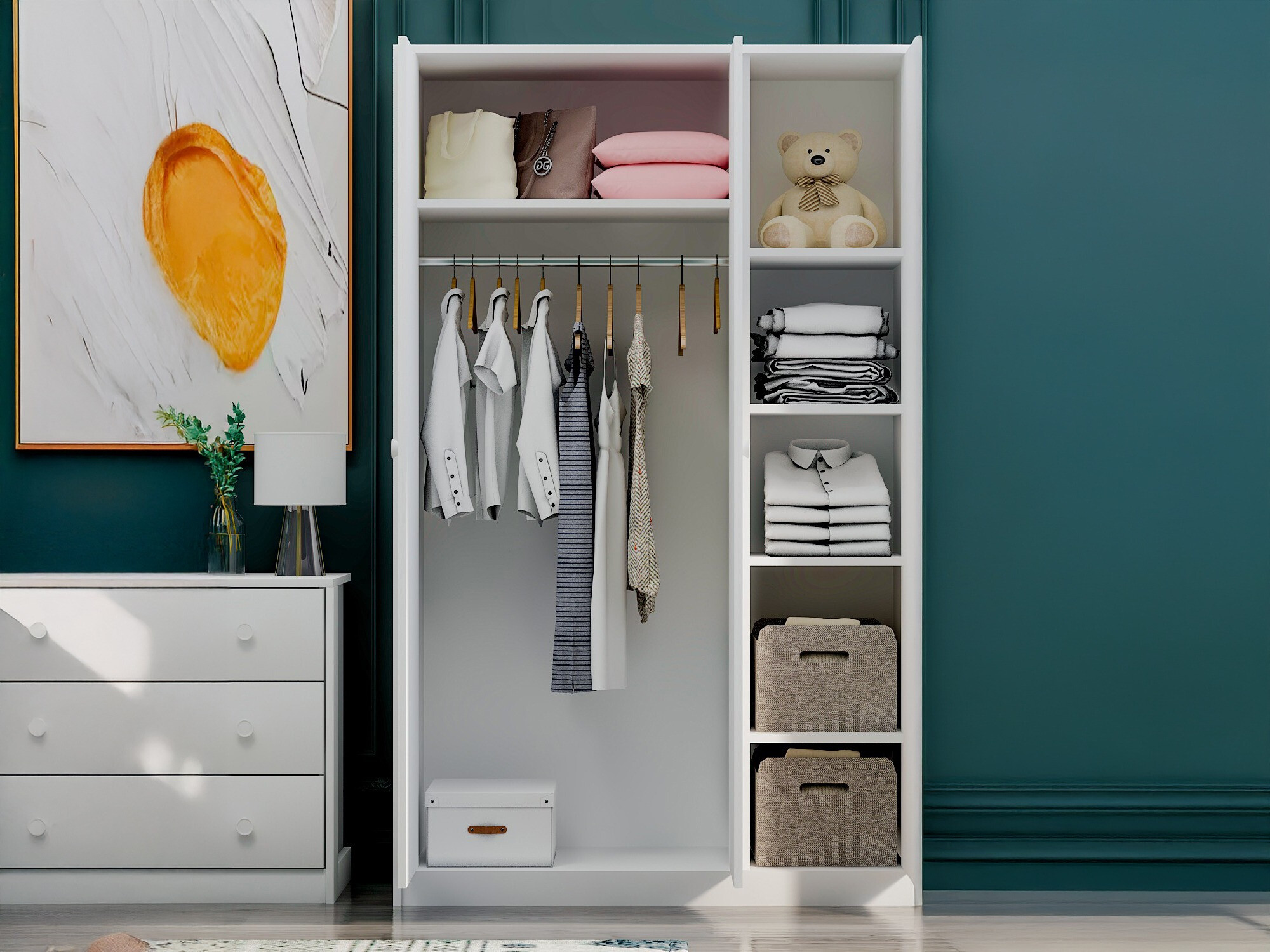 Skapis Marelbe 101 (Balts)