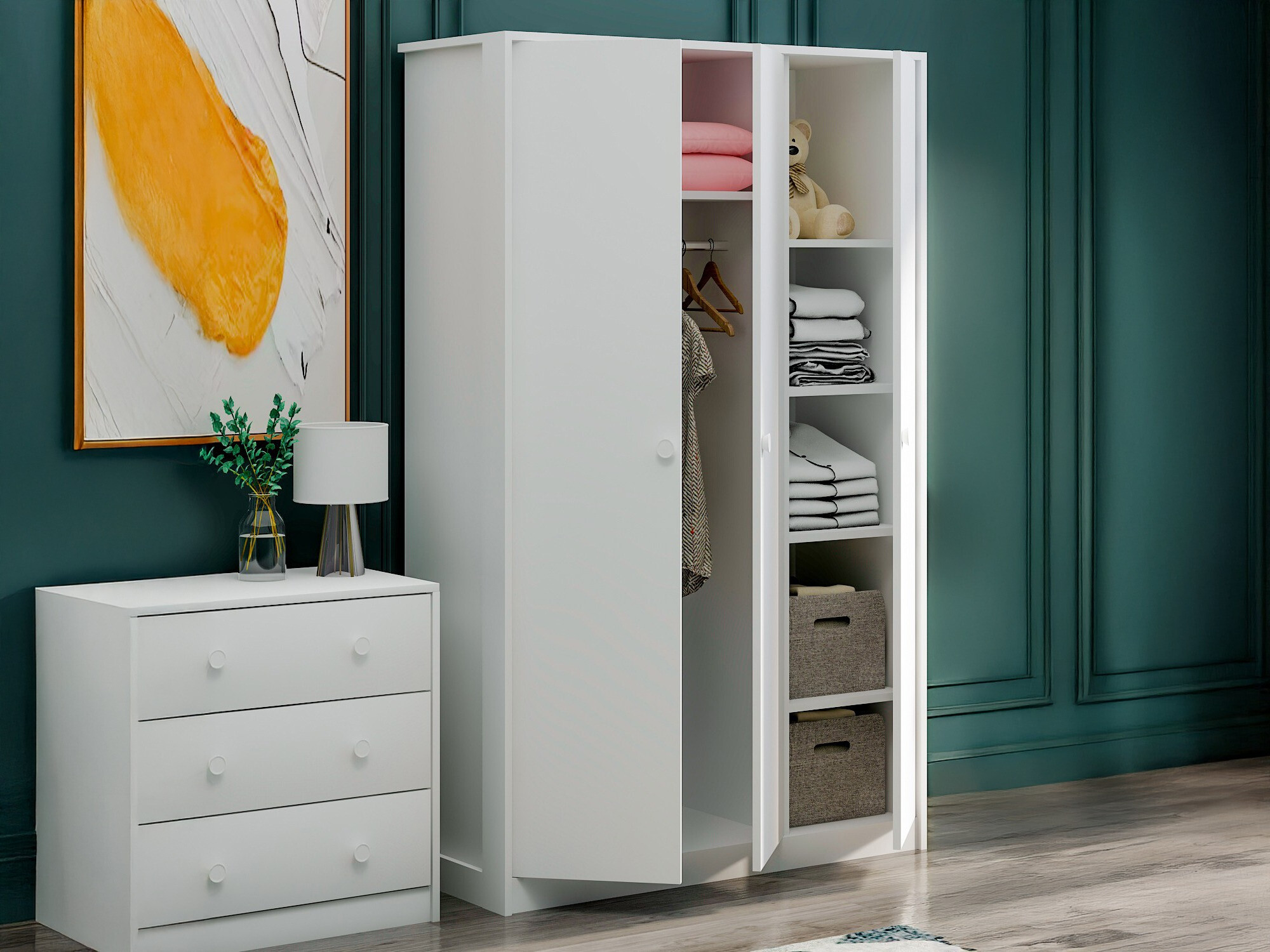 Skapis Marelbe 101 (Balts)