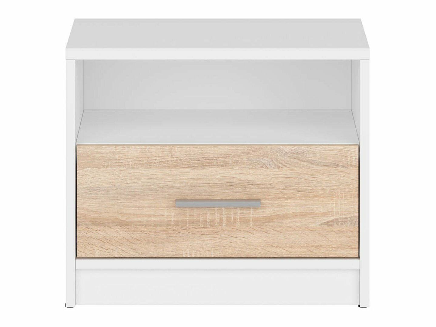 Прикроватная тумбочка Novsore 102 (Белый + Сонома Дуб)