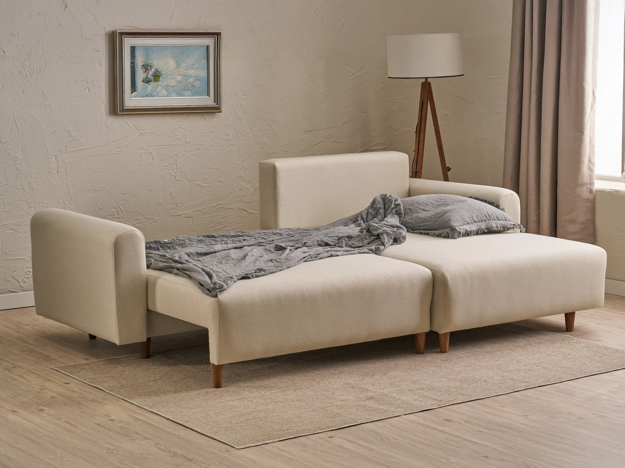 Stūra dīvāns Altadena 592 (Krēms)