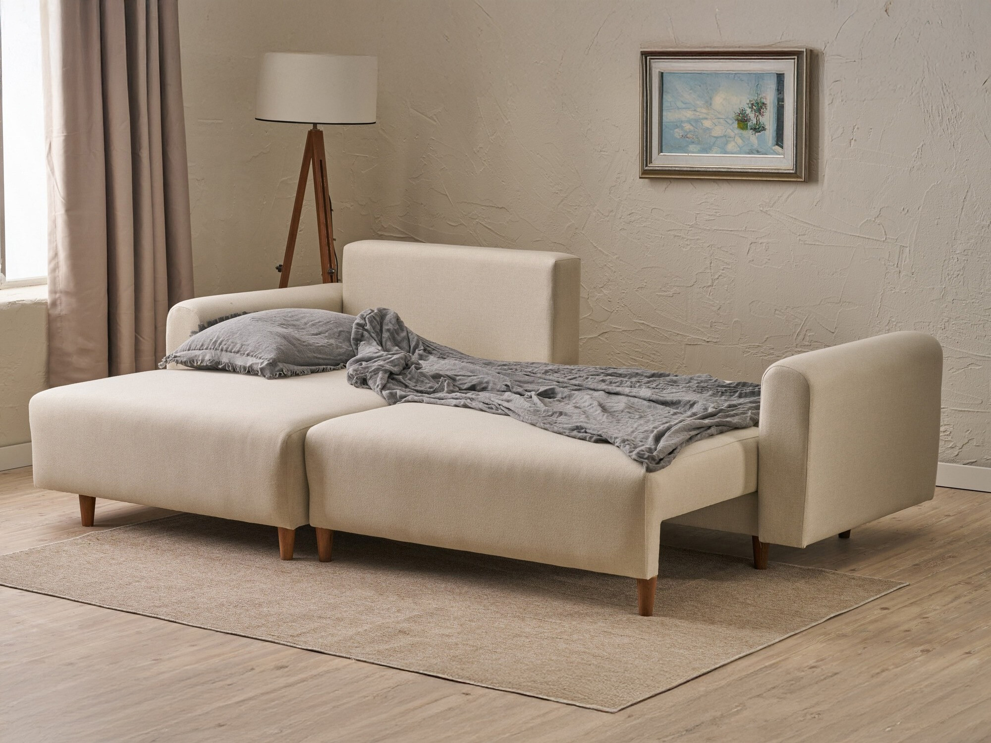 Stūra dīvāns Altadena 592 (Krēms)