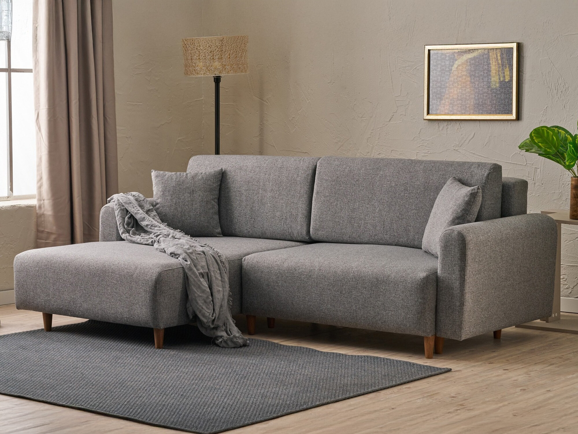 Stūra dīvāns Altadena 592 (Pelēks)