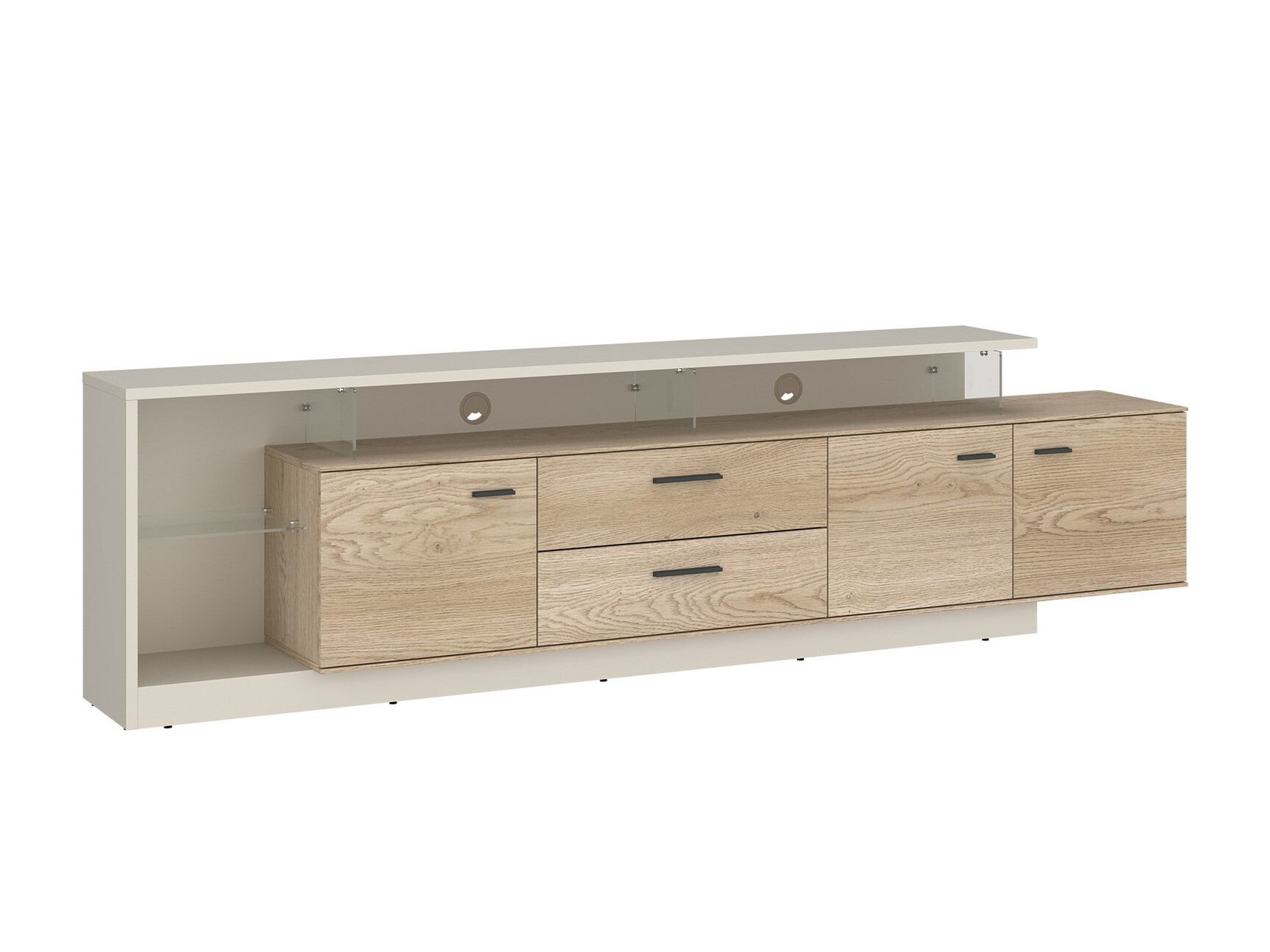 TV galds Avicoro 107 (Kašmirs + Sonomas ozols)