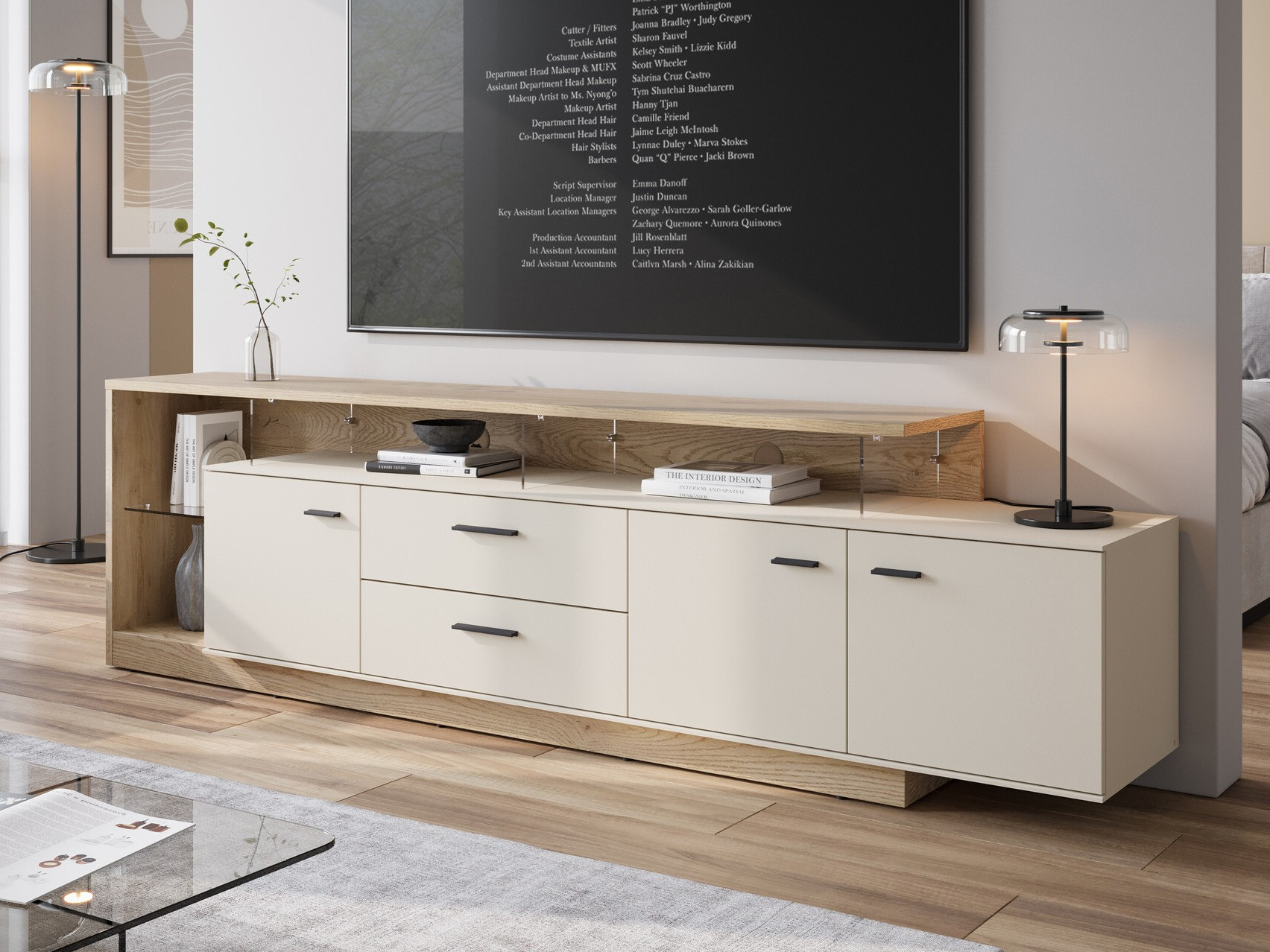 TV galds Ontario 138 (Sonomas ozols + Kašmirs)