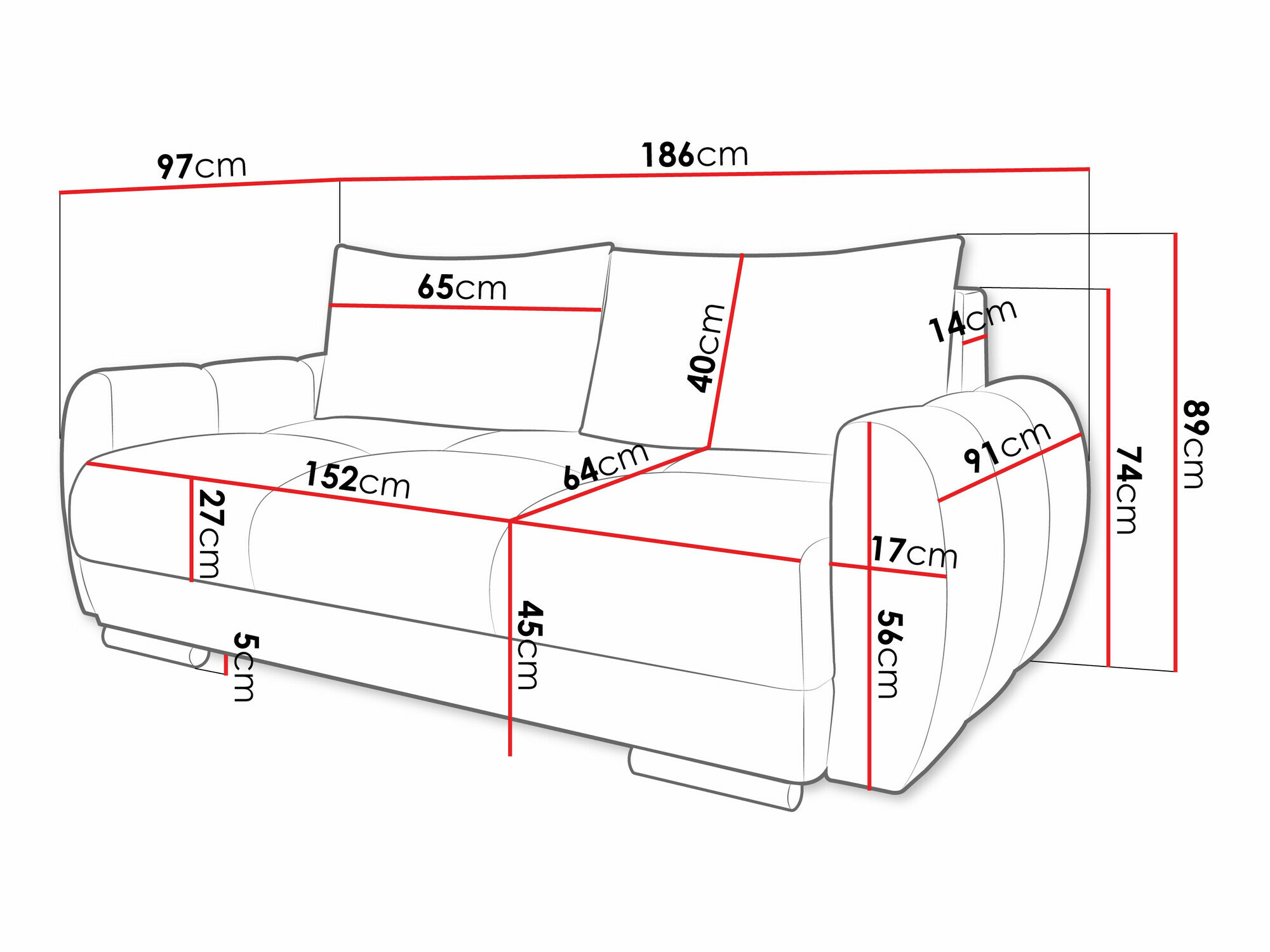 Диван Camden 102 (Velo 623)