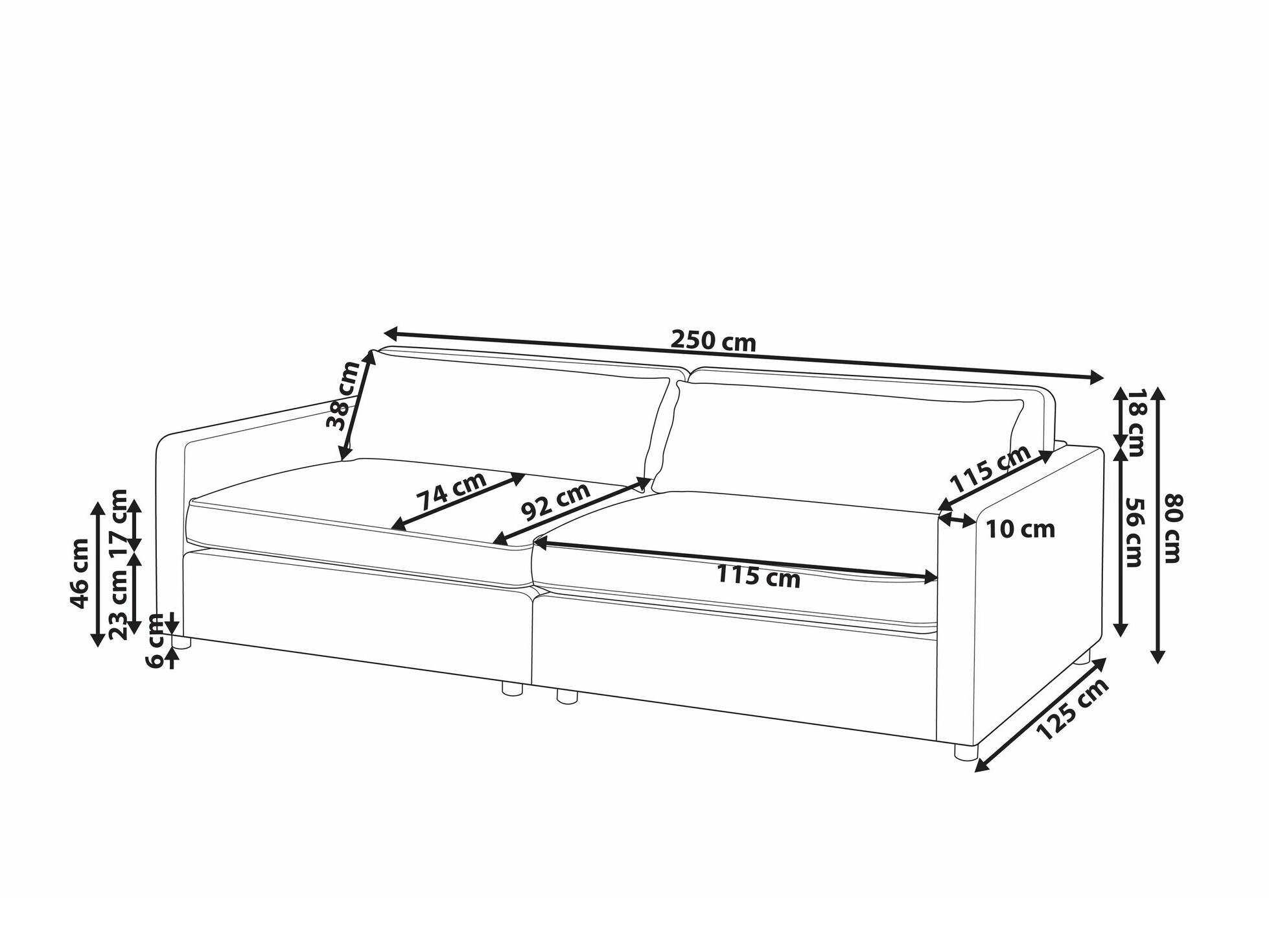Dīvāns Berwyn 2374 (Taupe)