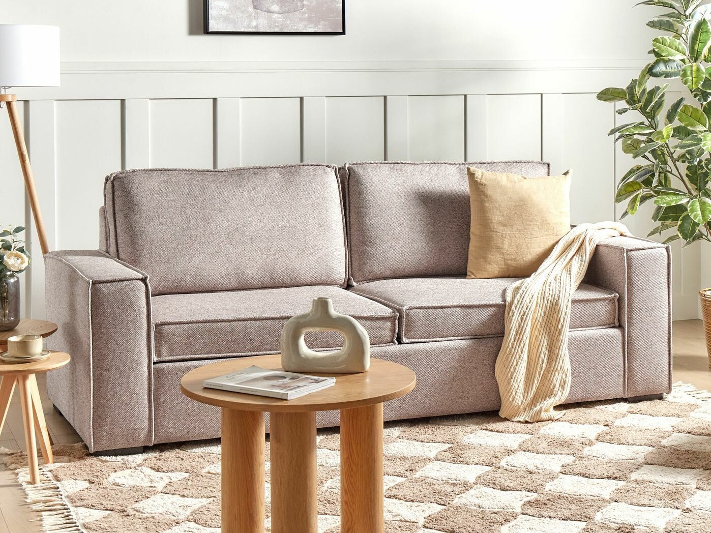 Dīvāns gulta Berwyn 2375 (Gaiši brūns)