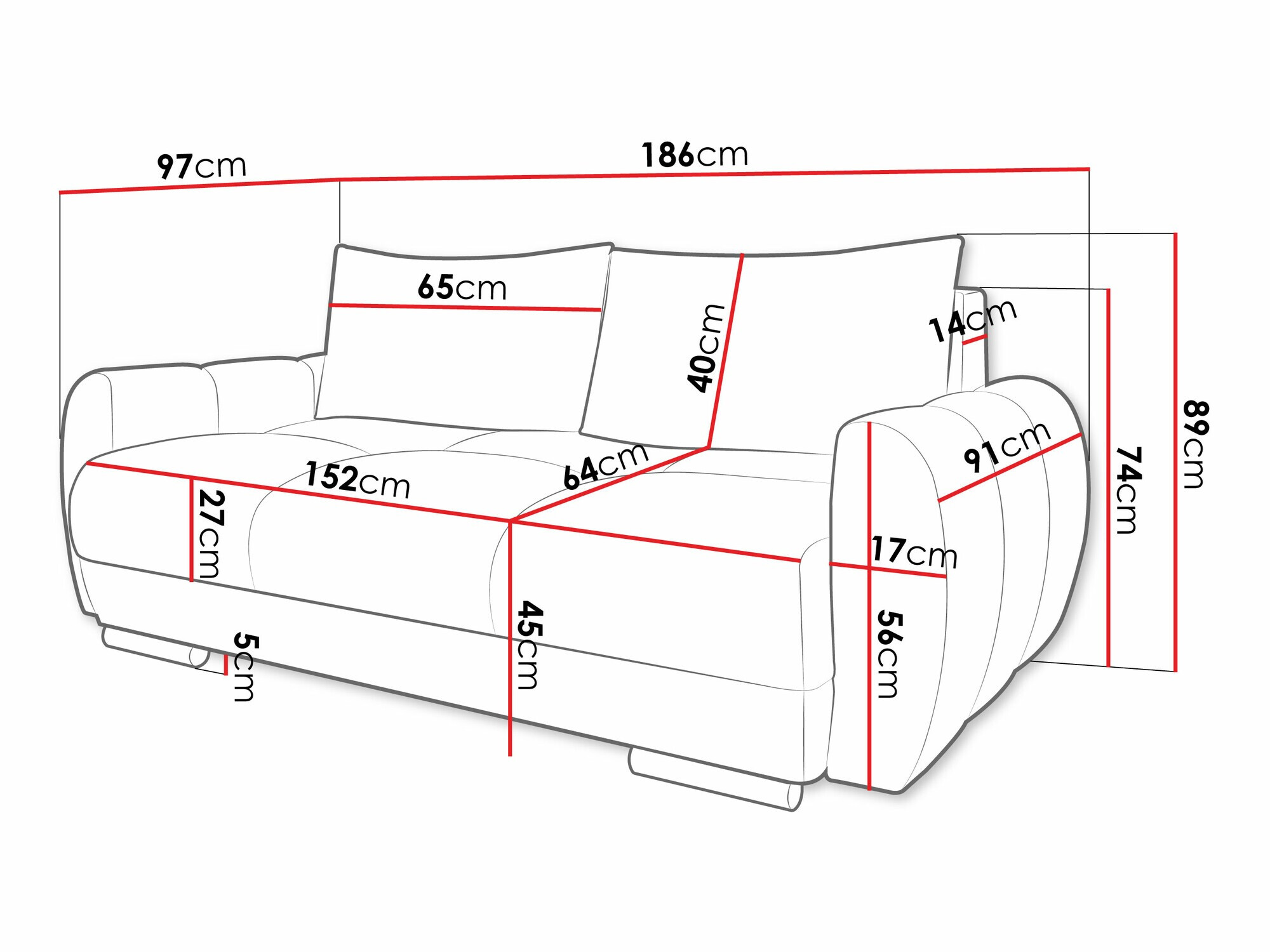 Dīvāns Signis II (Velo 621)