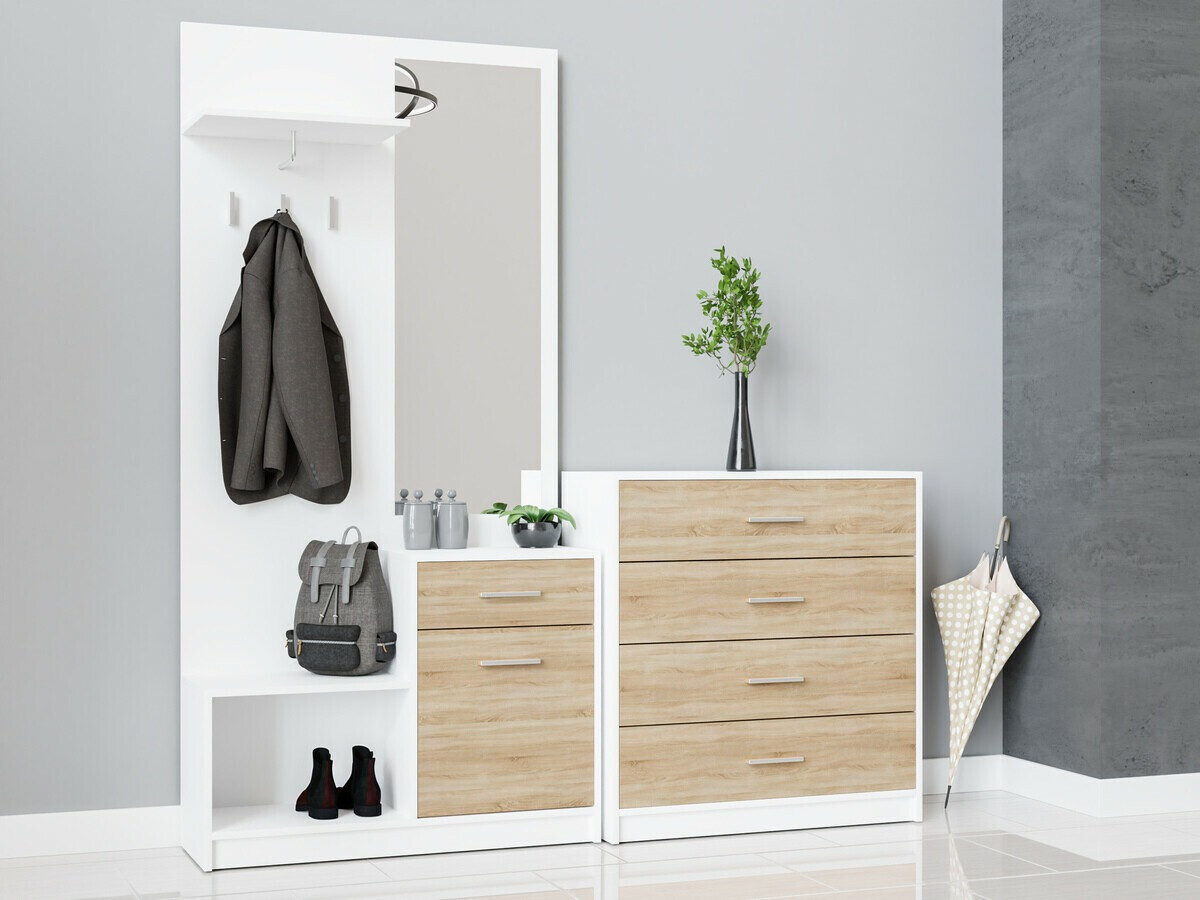 Kumode Novsore 101 (Balts + Sonomas ozols)