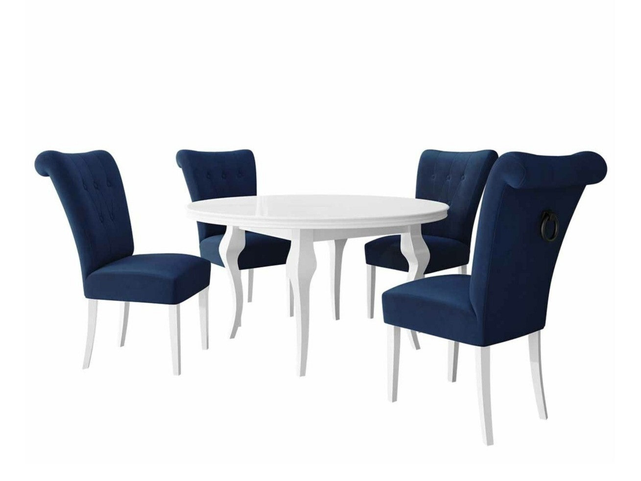 Обеденный гарнитур Racine 143 (Белый + Magic Velvet 2216)