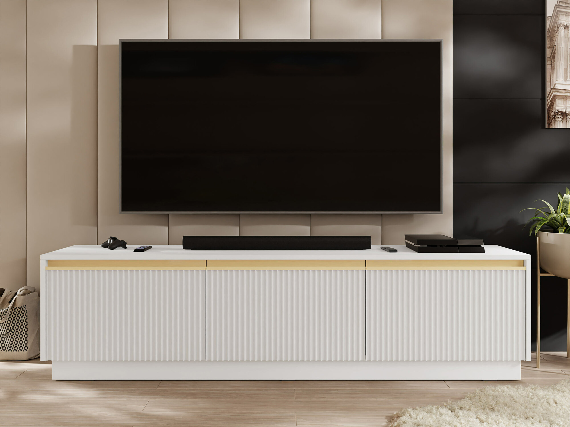 TV galds Sorbela 103 (Balts)
