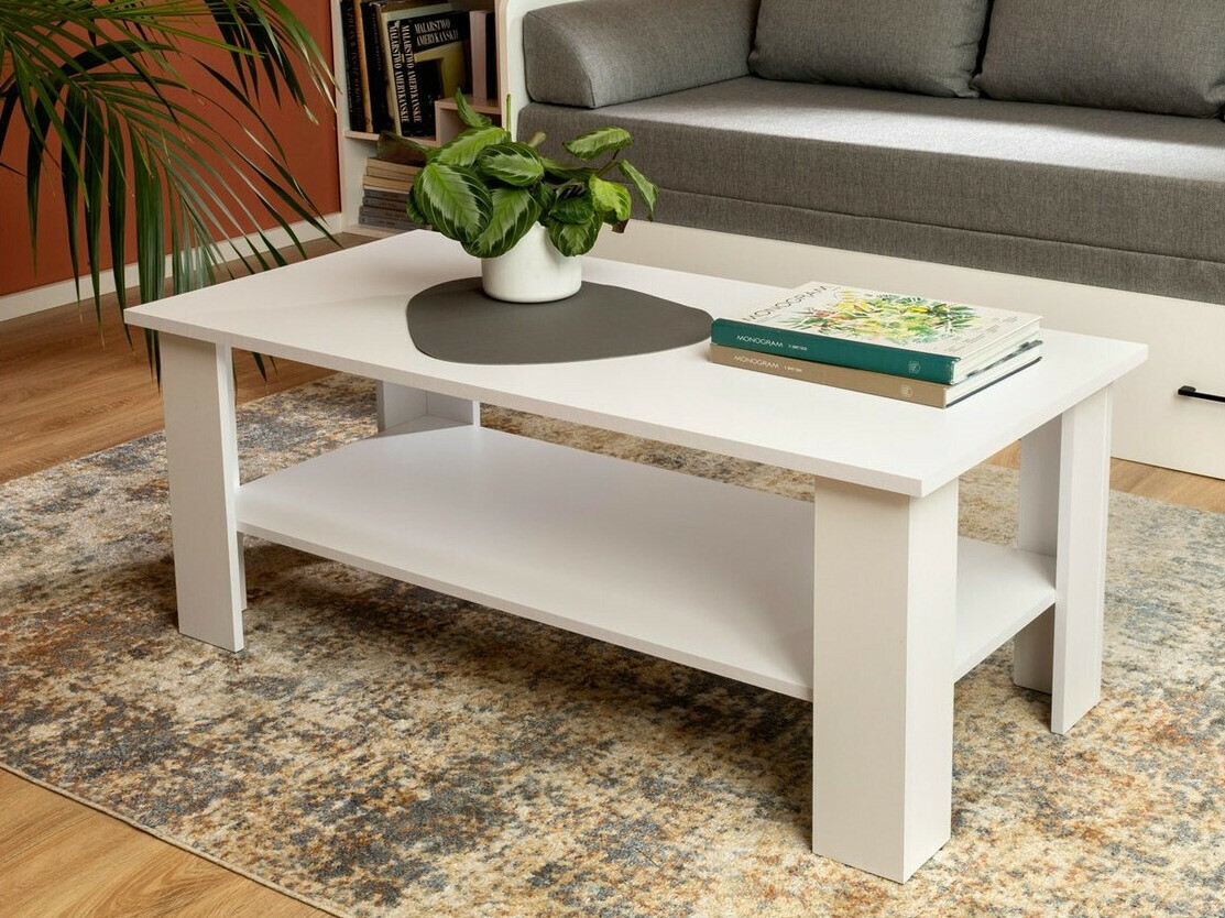 Žurnālu galdiņš Novsore 110 (Balts)