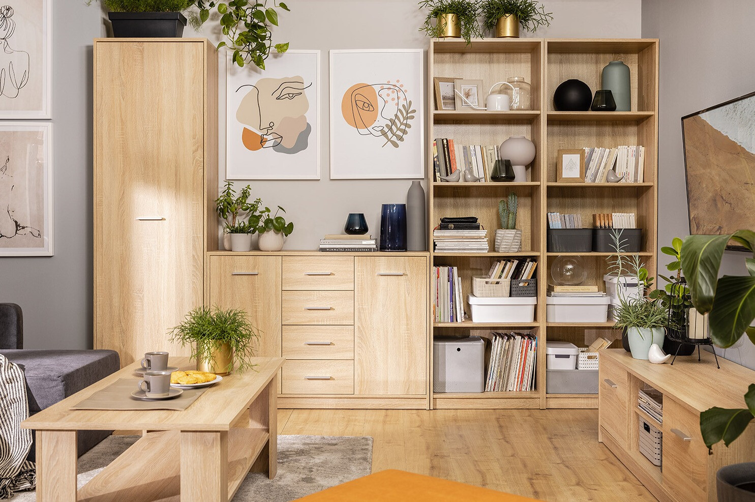 Žurnālu galdiņš Novsore 110 (Sonomas ozols)