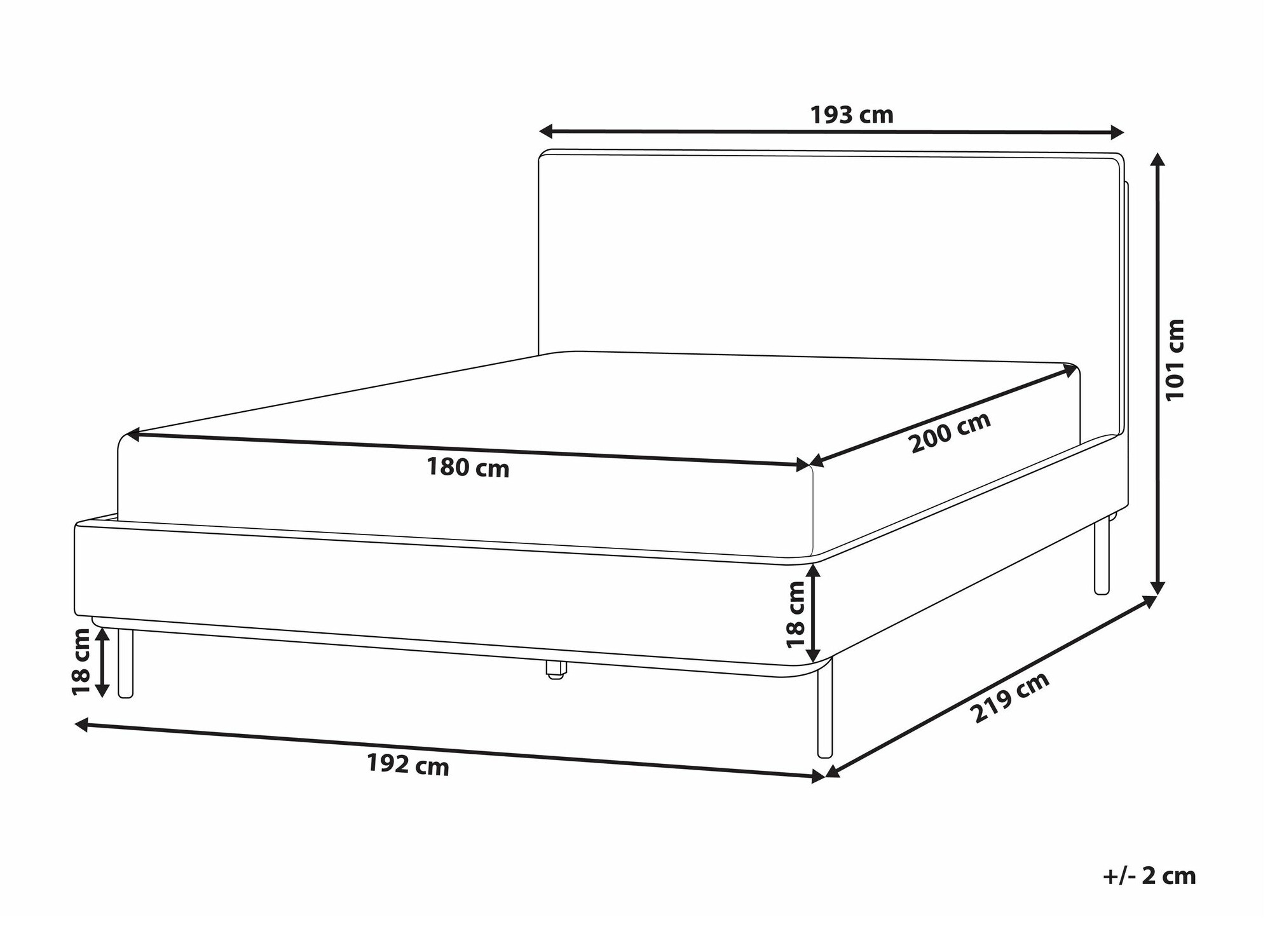 Кровать Berwyn 2377 (Крем)